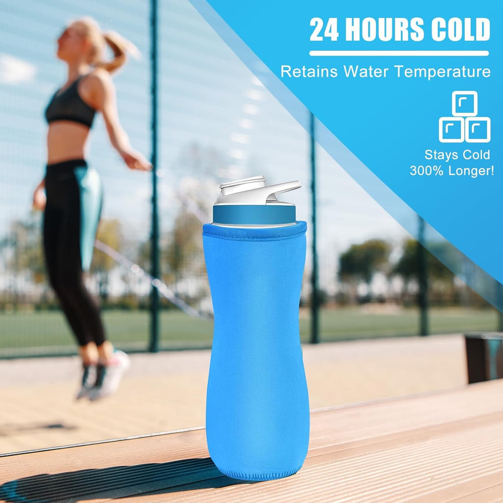 Water Bottle Sleeve Insulated Cover for  22oz Plastic Stainless Steel Bottles  Carrier Car Cup Sleeve