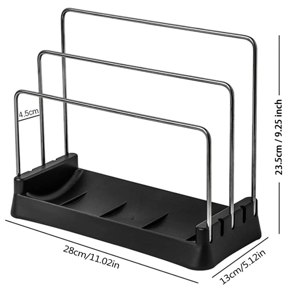 Cutting Boards Holder, Organizer Pantry Rack Bakeware Holder Chopping Board Organizer Kitchen Countertop Storage White