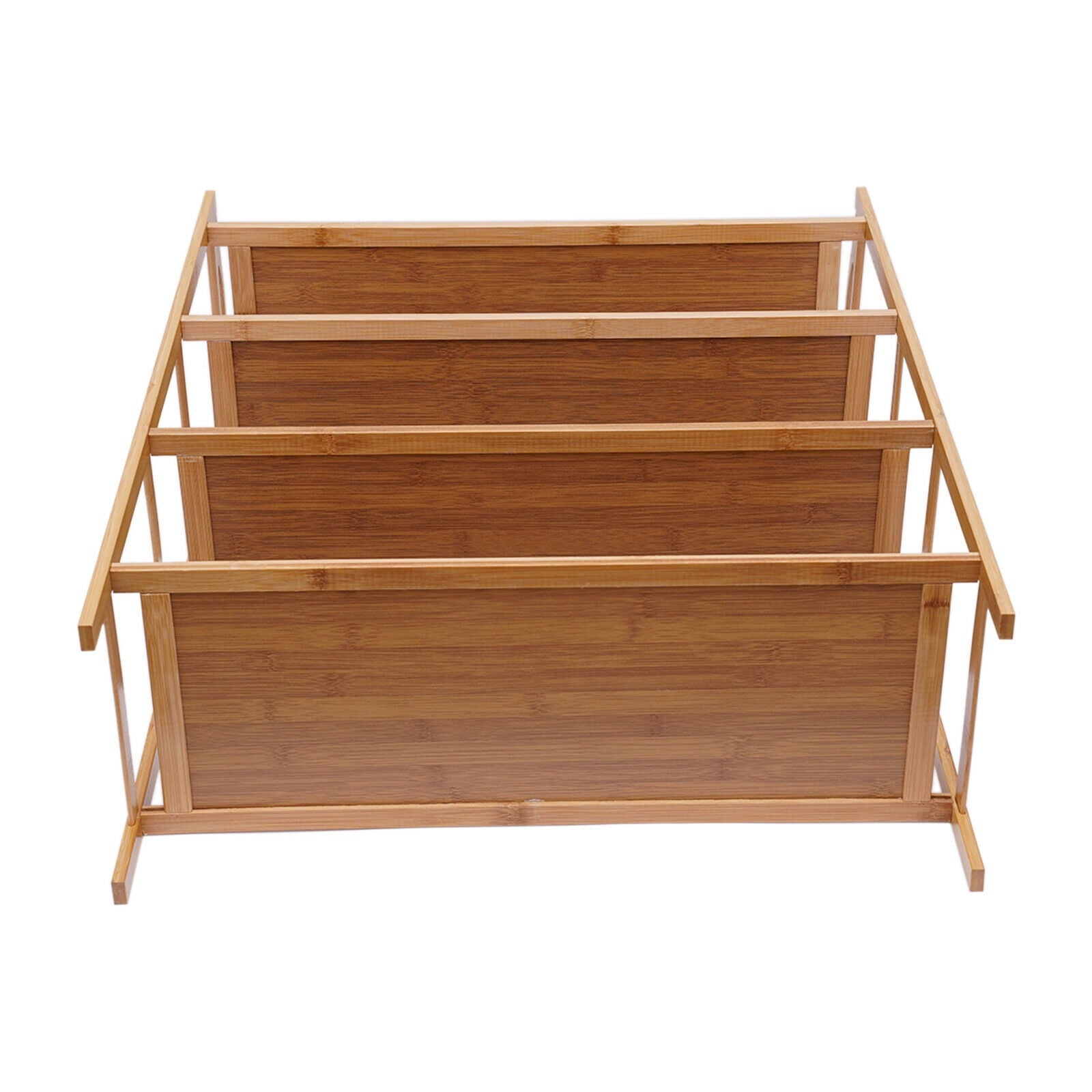 Bamboo 4 Tier Shoe Shelf Durable Bamboo Home Shoe Rack Furniture Decor Entryway Shoe Storage Rack 11-15 pairs Capacity