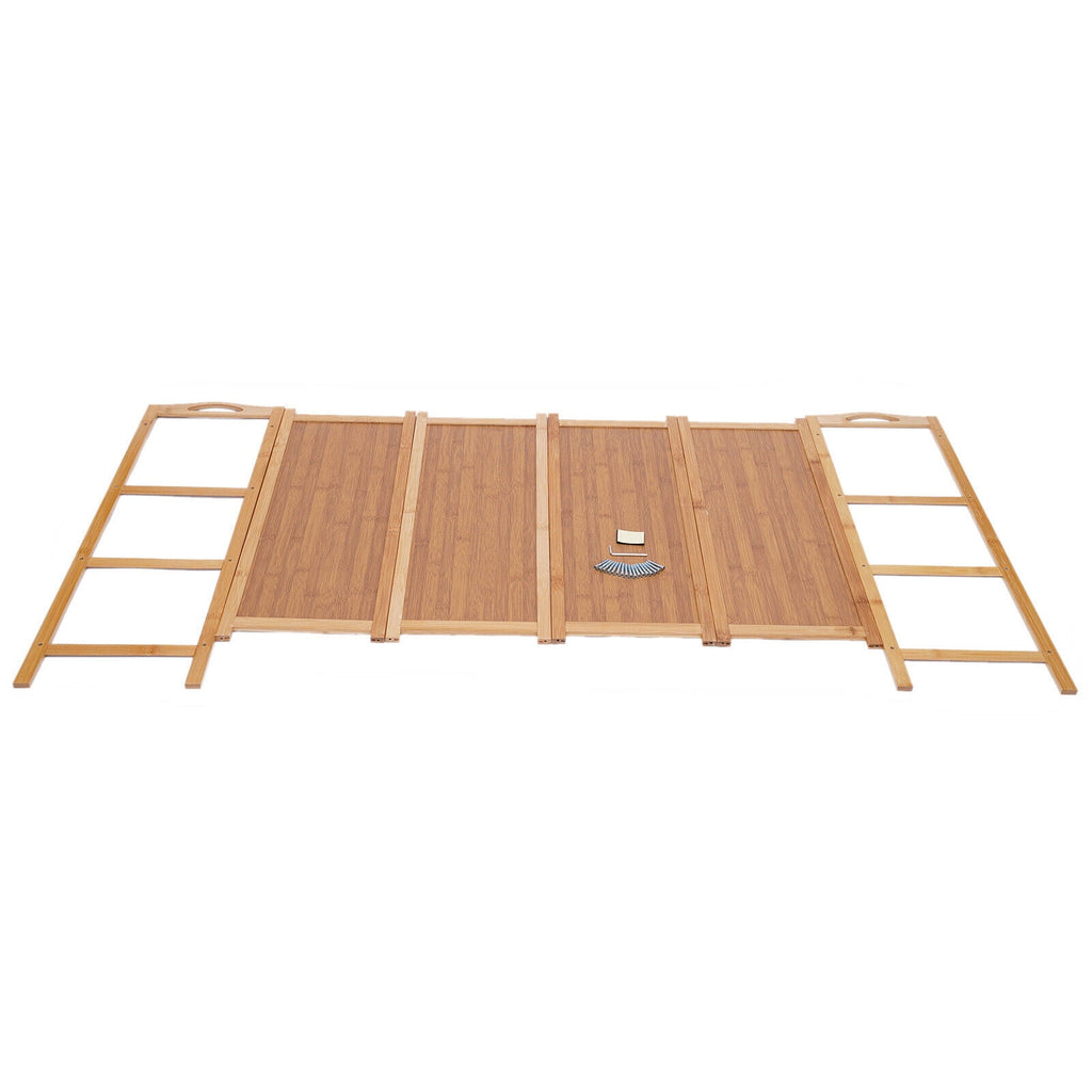 Bamboo 4 Tier Shoe Shelf Durable Bamboo Home Shoe Rack Furniture Decor Entryway Shoe Storage Rack 11-15 pairs Capacity