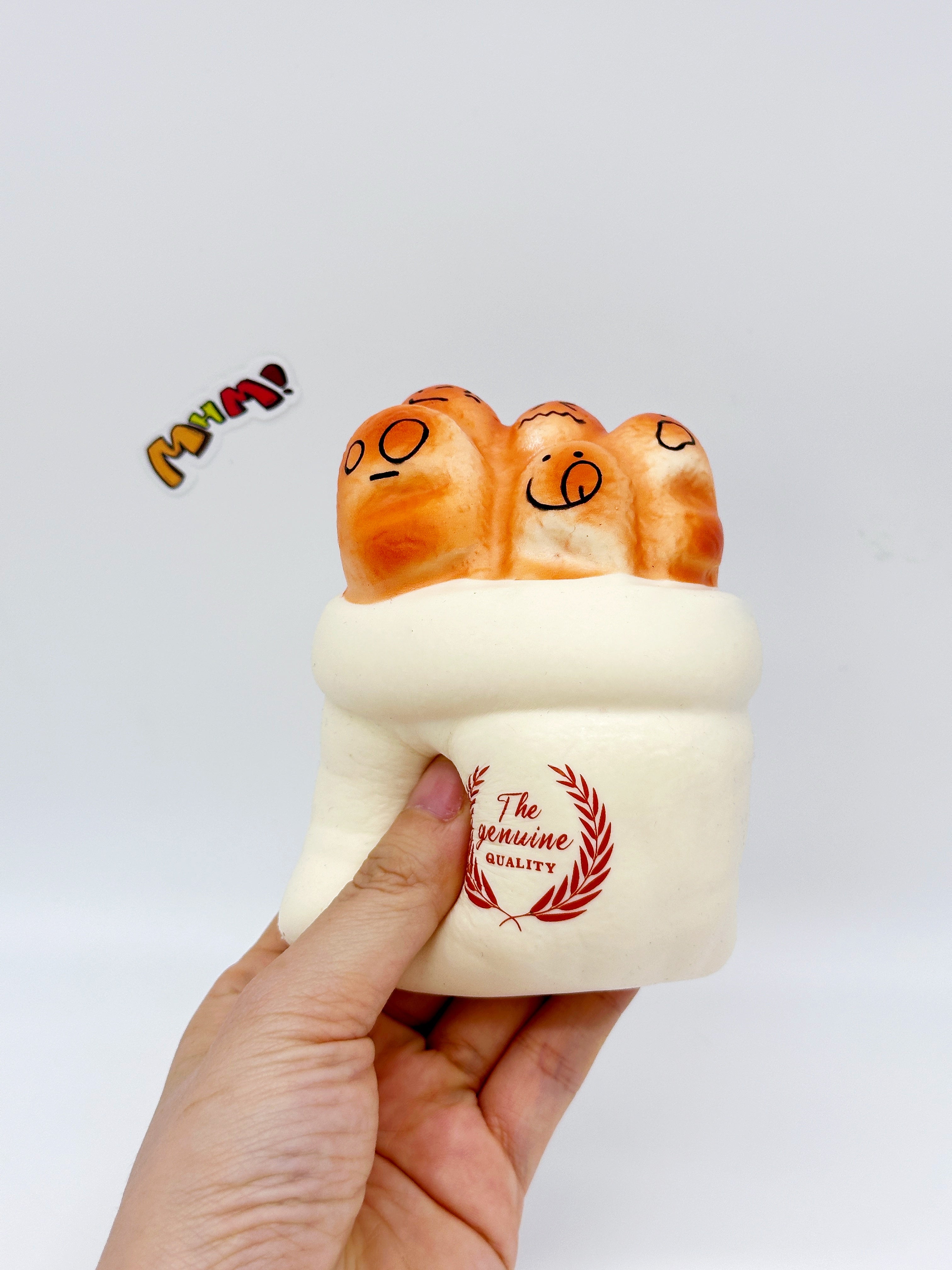 Cute Multi-Face Baguette Bread Stress Relief Squishy