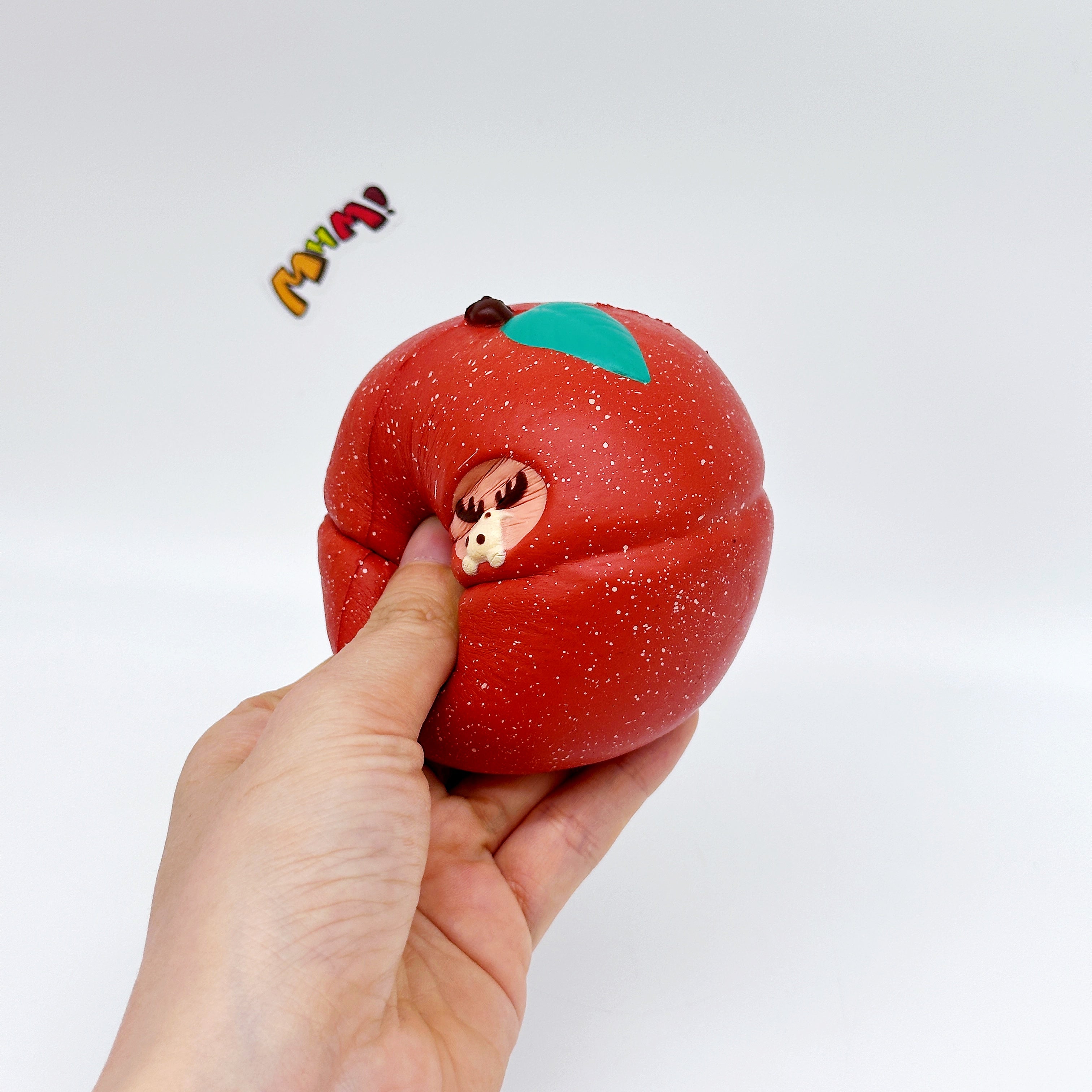 Slow Rise Apple Squishy with Cute Deer – Squeeze Away Stress