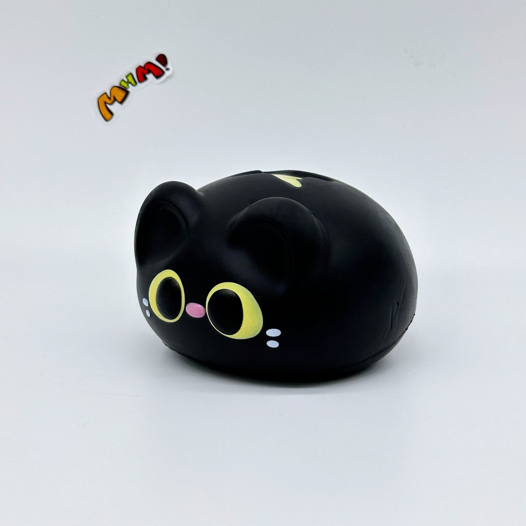 Kawaii Black Cat Char Siu Bun Slow Rise Squishy Toy