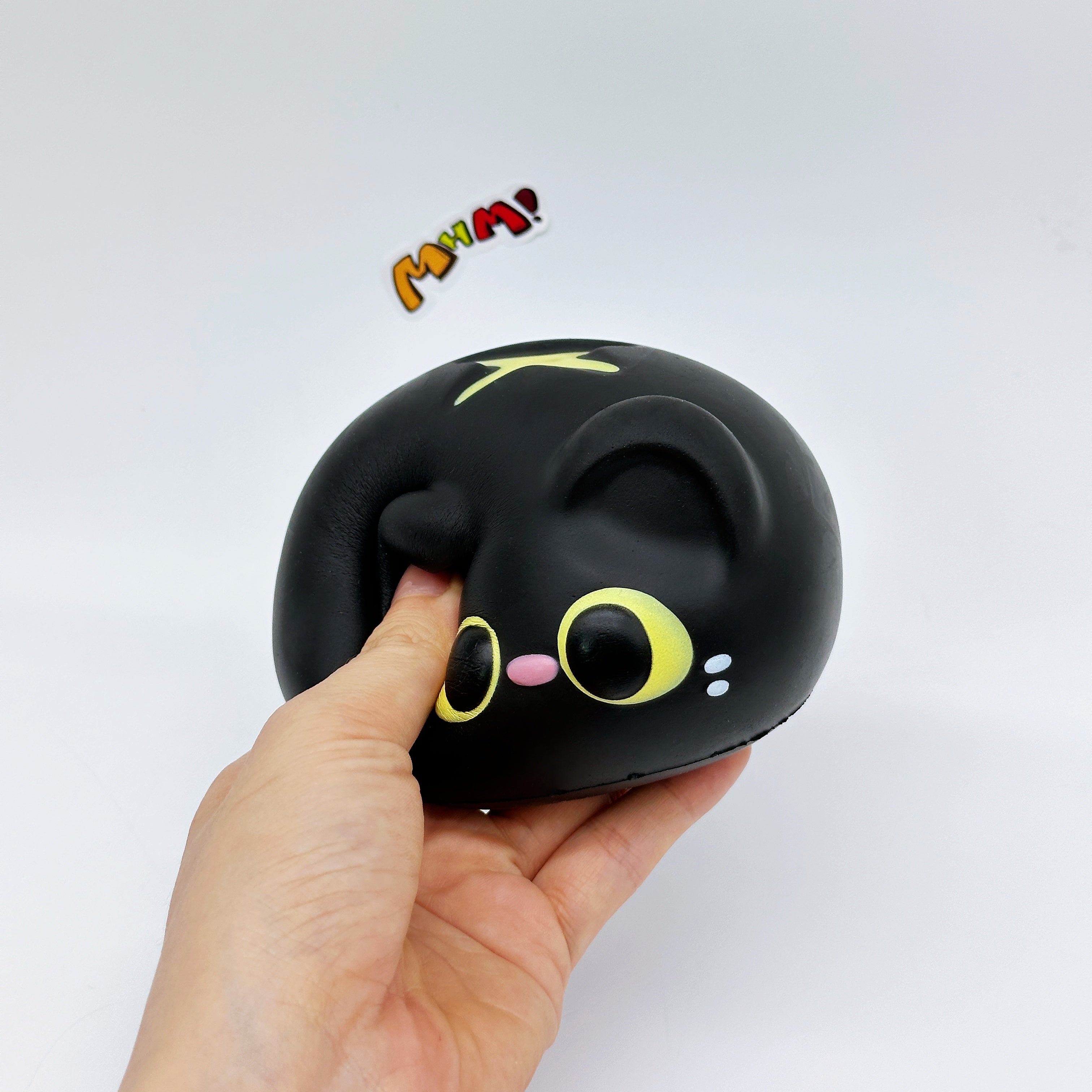 Kawaii Black Cat Char Siu Bun Slow Rise Squishy Toy
