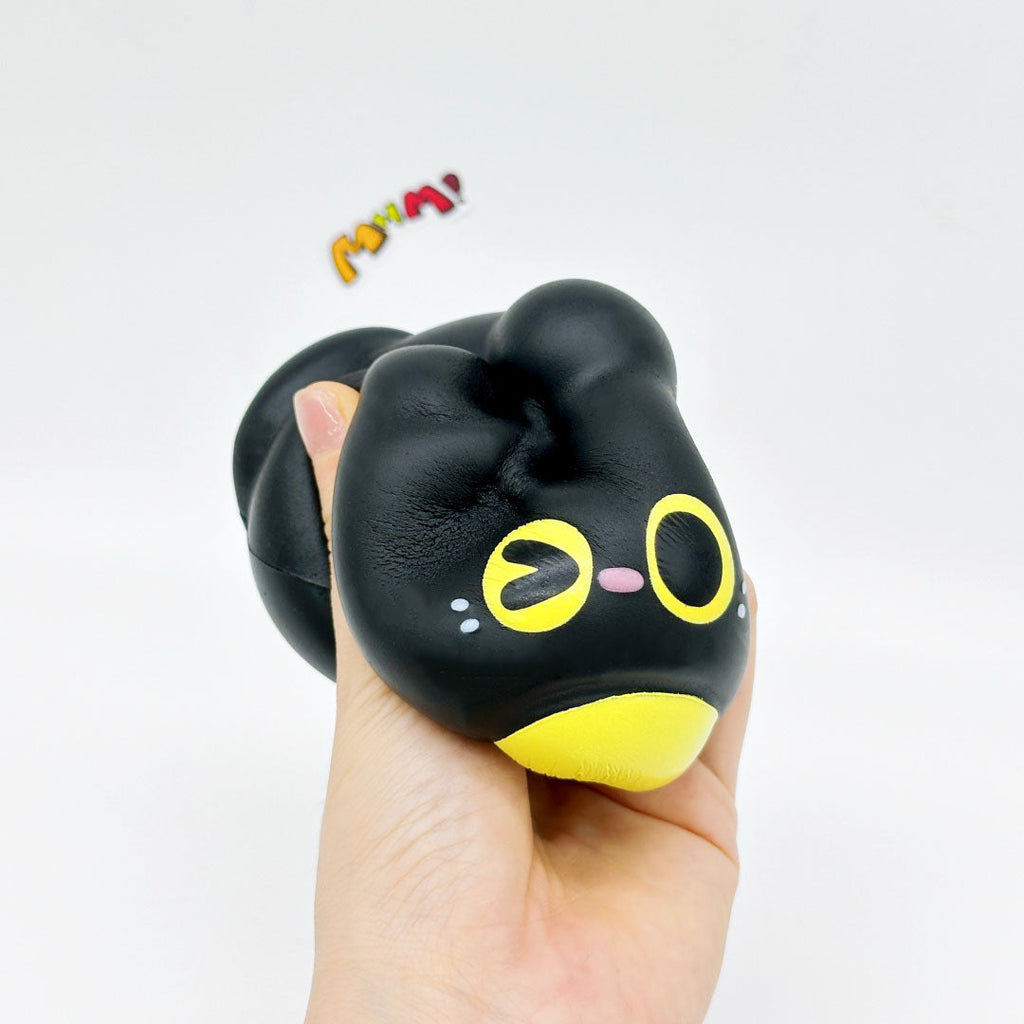 Slow Rise Black Cat Lava Bun Squishy – Squeeze Away Stress! 🐱✨