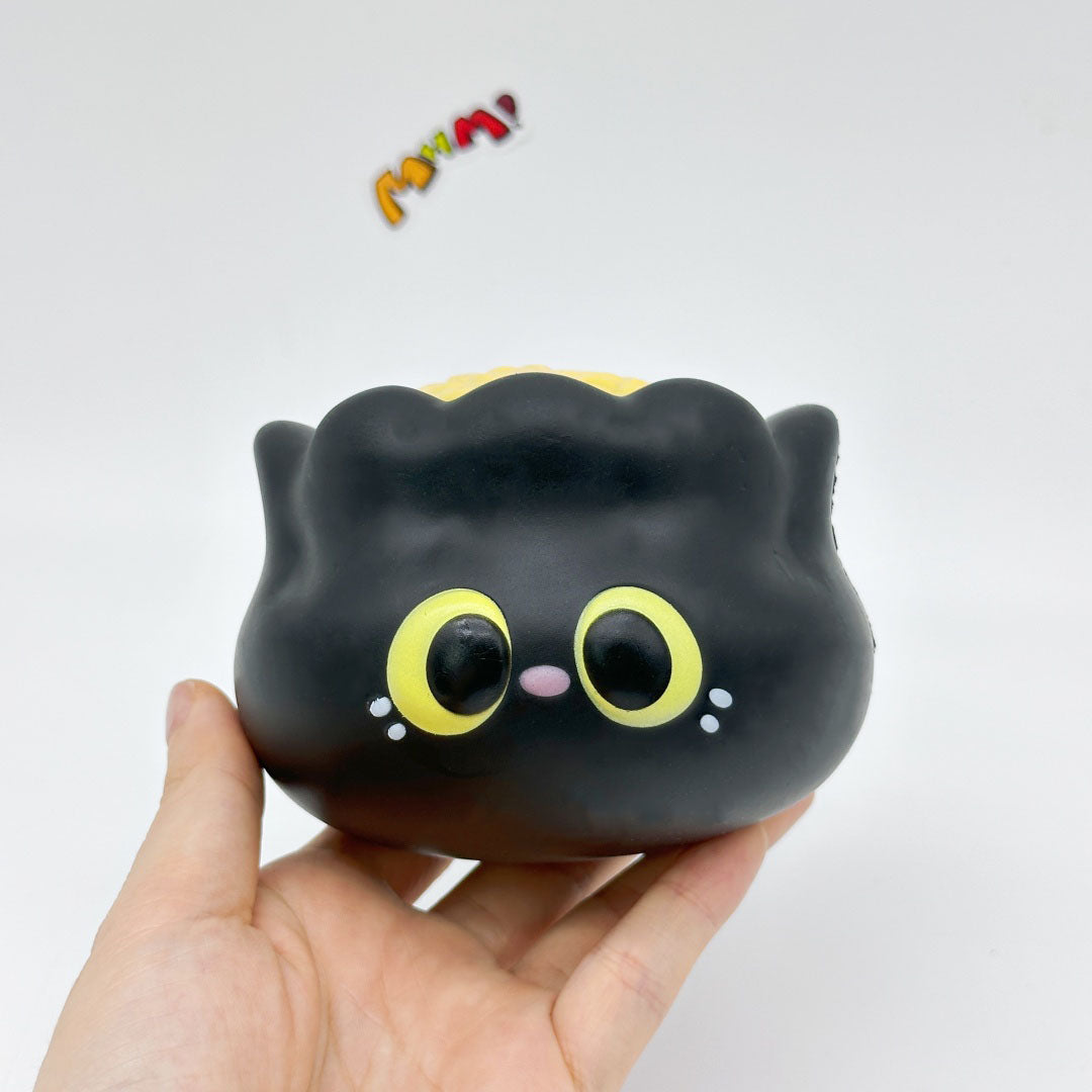 Kawaii Black Cat Siu Mai Slow Rise Squishy Toy🐱