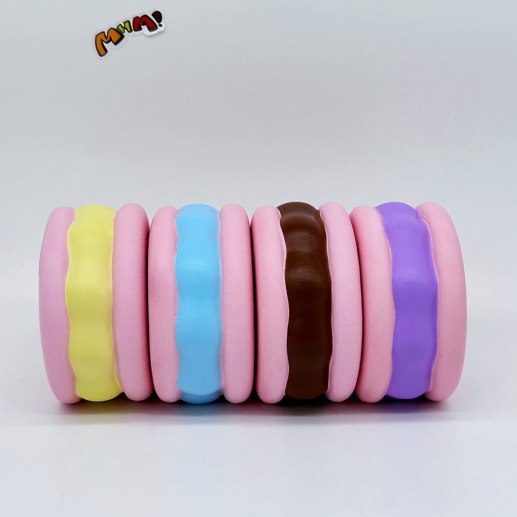 Kawaii Strawberry Cookie Squishy with Kitty Emboss: Ultra Soft & Slow Rise! 🍪🐾
