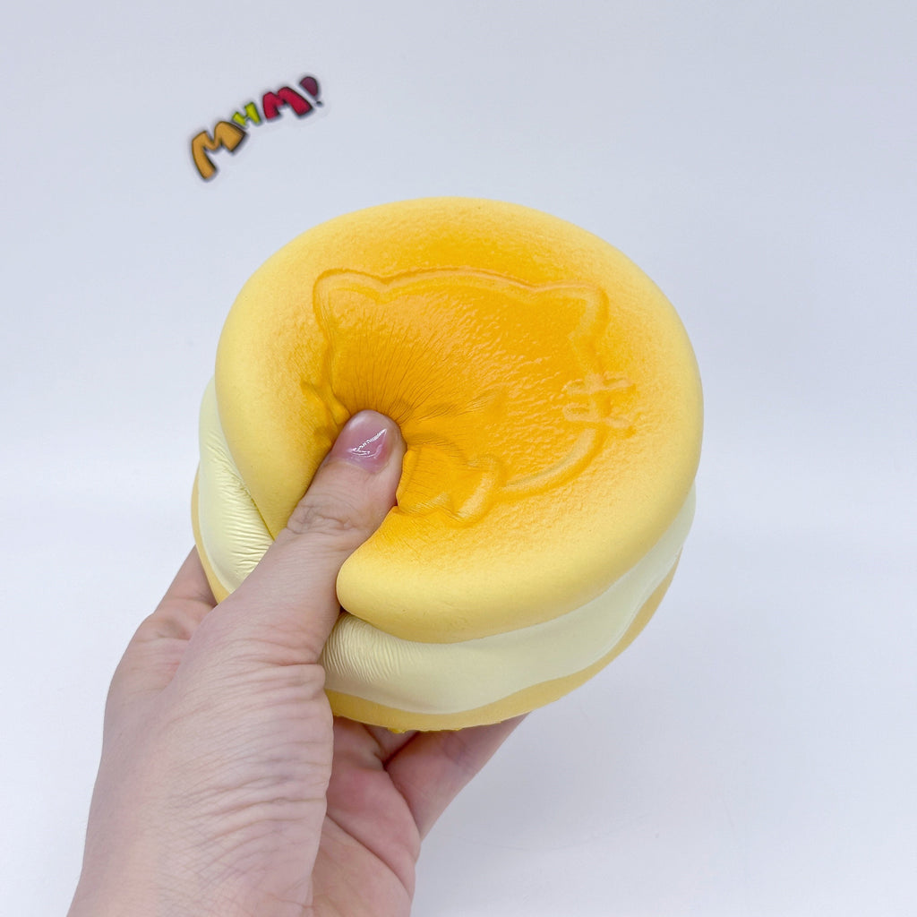 Kawaii Original Flavor Cookie Squishy with Kitty Emboss: Ultra Soft & Slow Rise! 🍪🐾