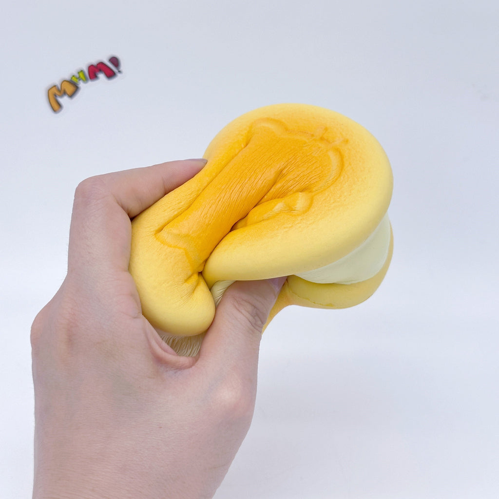 Kawaii Original Flavor Cookie Squishy with Kitty Emboss: Ultra Soft & Slow Rise! 🍪🐾