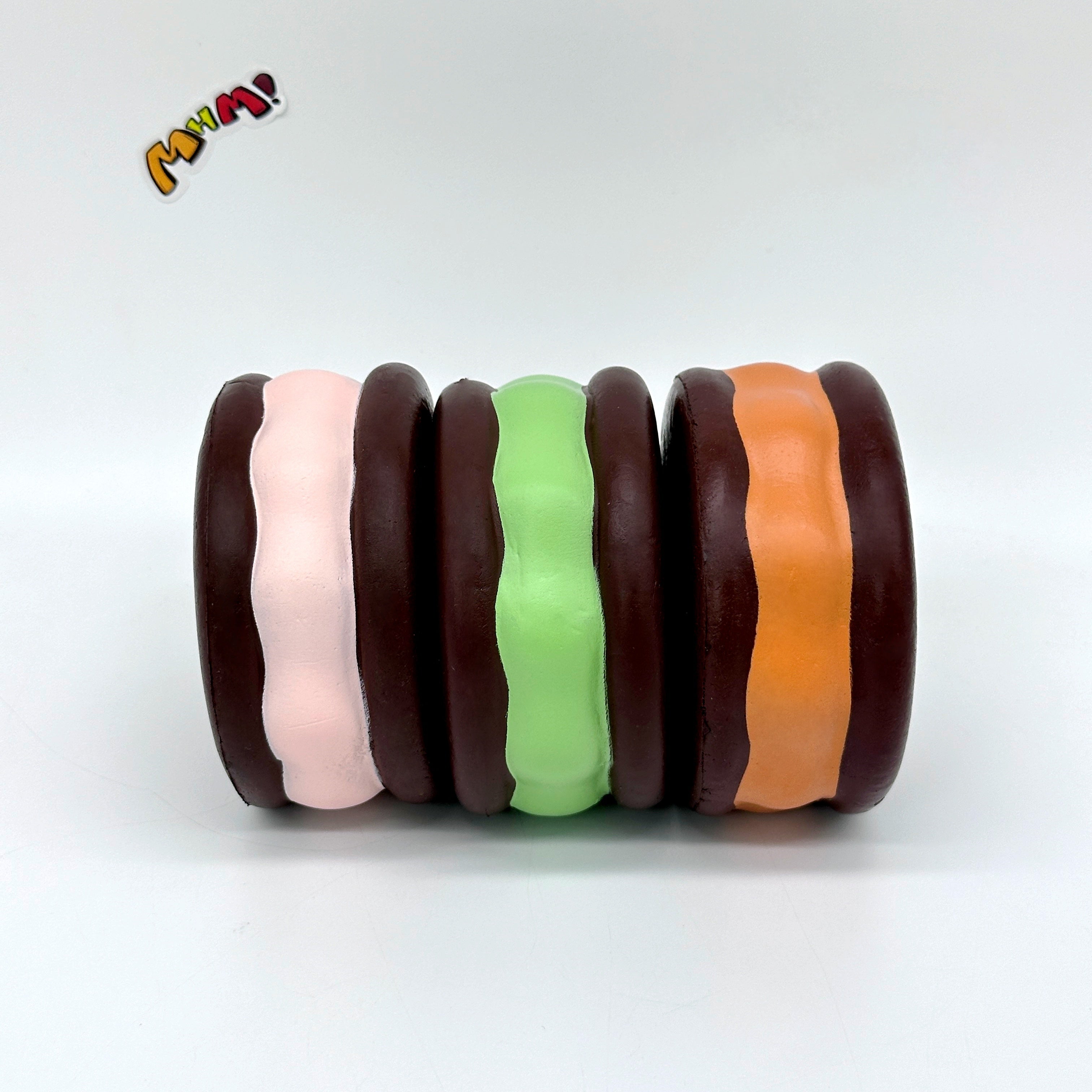 Kawaii Chocolate Cookie Squishy with Kitty Emboss: Ultra Soft & Slow Rise! 🍪🐾