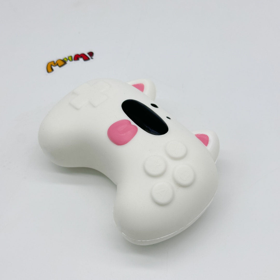 Kawaii Dog Squishy: Tofu Dog -- Controller -- Headphone Case! 🐶