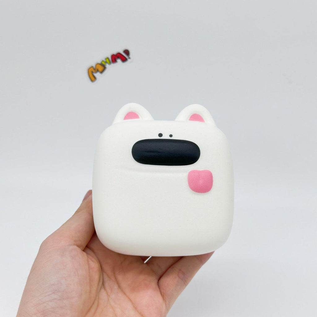 Kawaii Dog Squishy: Tofu Dog -- Controller -- Headphone Case! 🐶
