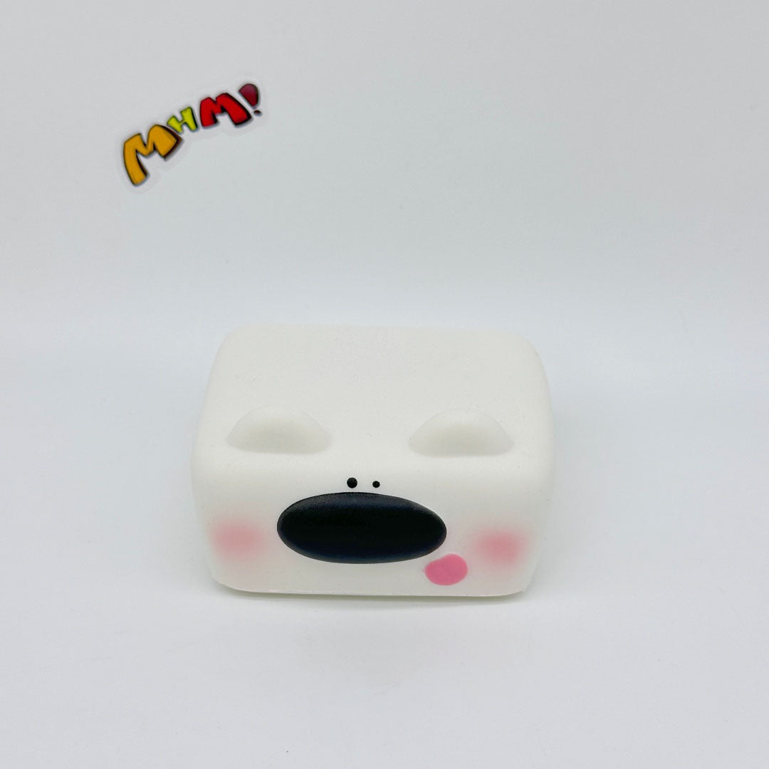 Kawaii Dog Squishy: Tofu Dog -- Controller -- Headphone Case! 🐶