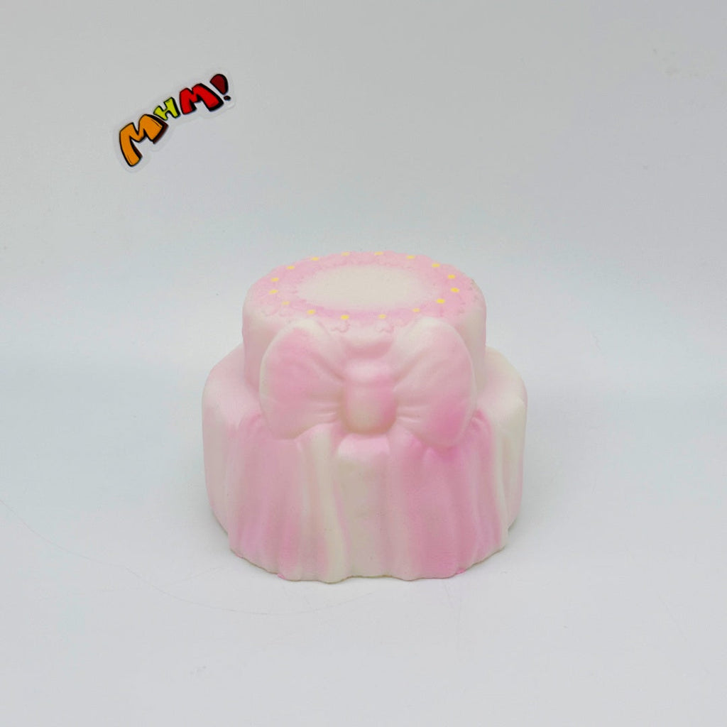 Cute Two-Tier Cake Stress Relief Squishy with Bow🎀🎂
