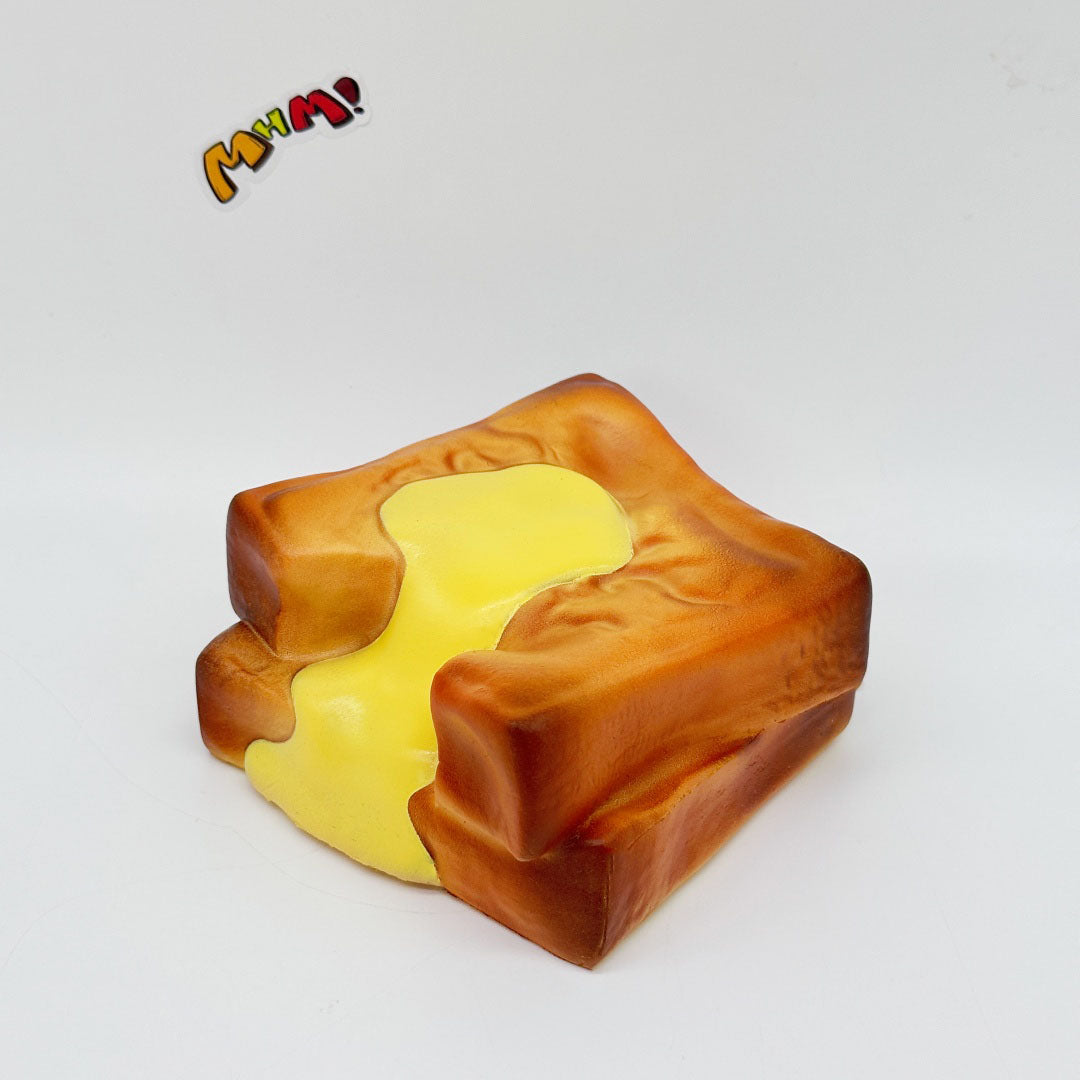 Cute Condensed Milk Bao Toast Stress Relief Squishy