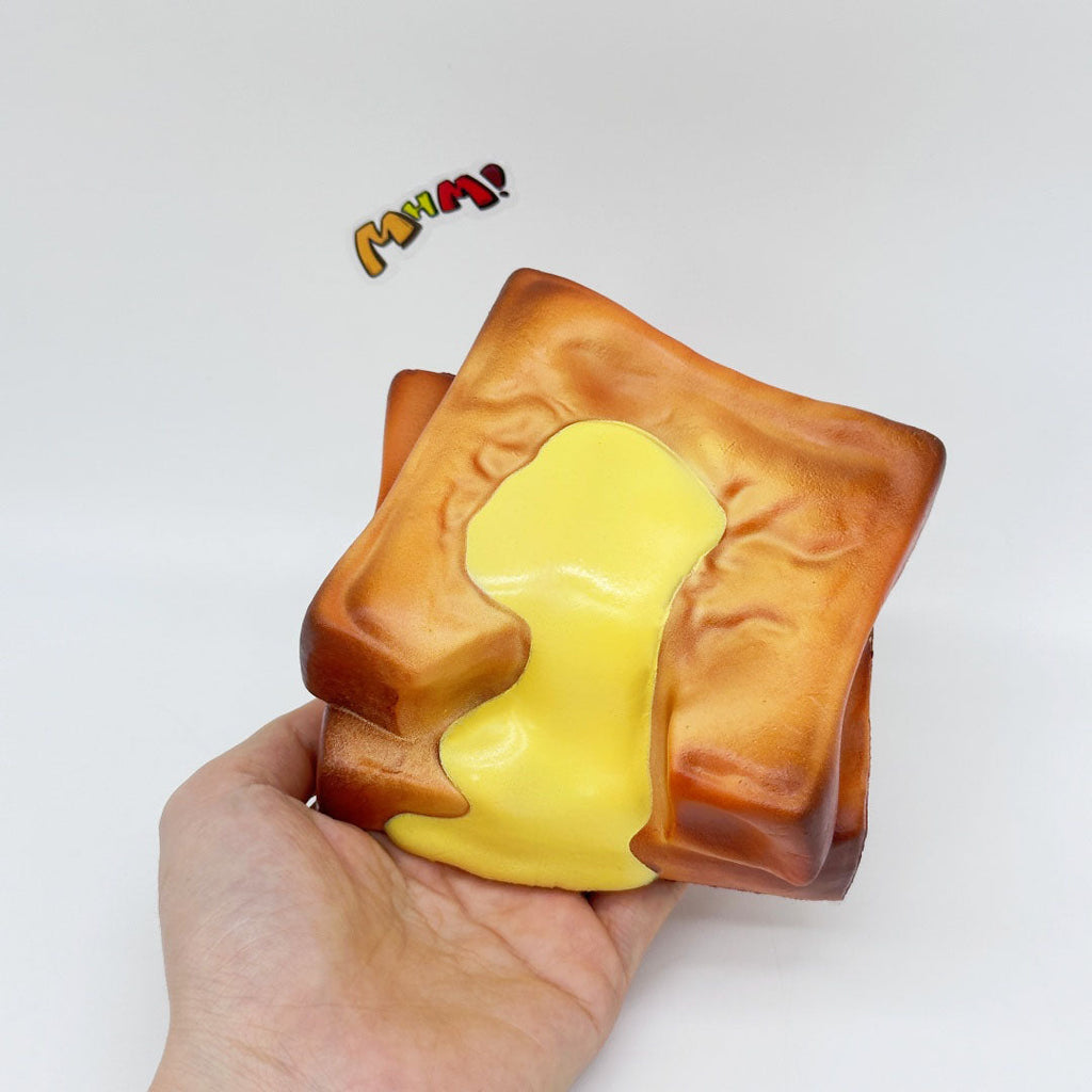 Cute Condensed Milk Bao Toast Stress Relief Squishy