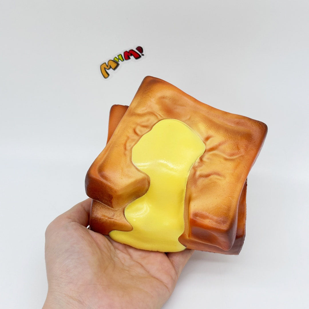 Cute Condensed Milk Bao Toast Stress Relief Squishy