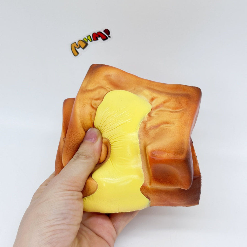 Cute Condensed Milk Bao Toast Stress Relief Squishy