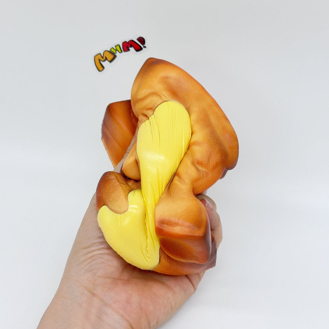 Cute Condensed Milk Bao Toast Stress Relief Squishy