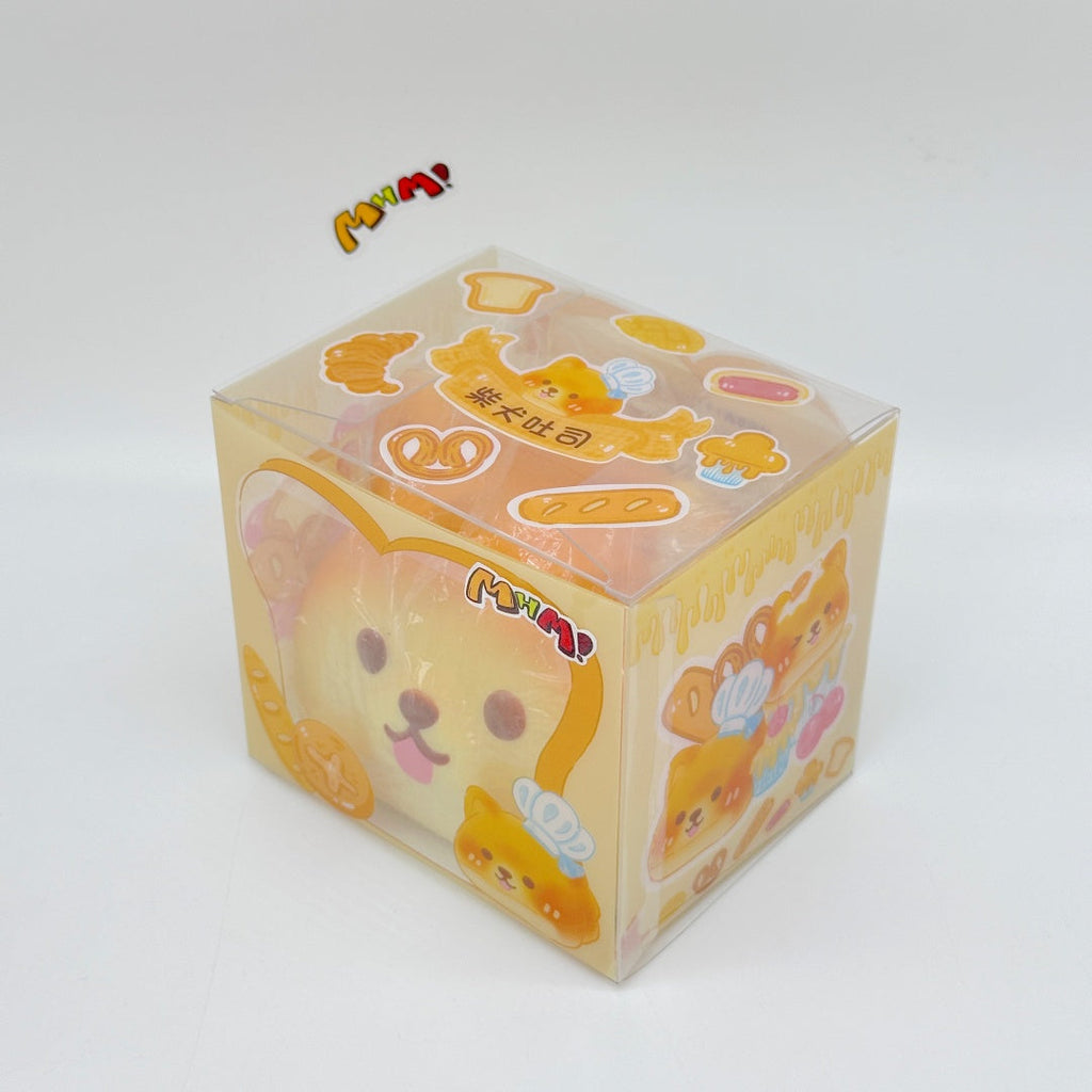 Ultra-Soft Shiba Toast Squishy – Slow Rise & Irresistibly Cute! 🐶🍦