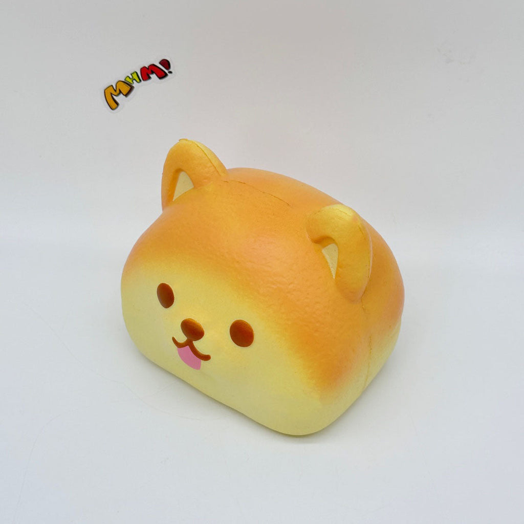 Ultra-Soft Shiba Toast Squishy – Slow Rise & Irresistibly Cute! 🐶🍦
