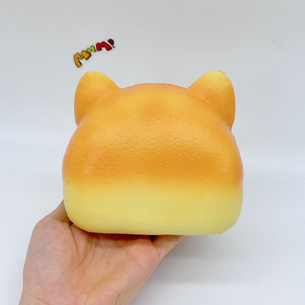 Ultra-Soft Shiba Toast Squishy – Slow Rise & Irresistibly Cute! 🐶🍦