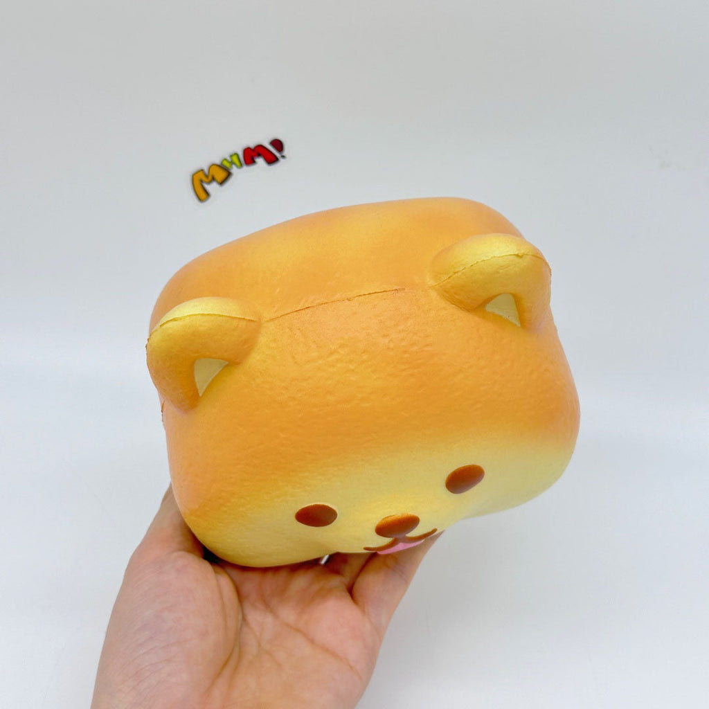 Ultra-Soft Shiba Toast Squishy – Slow Rise & Irresistibly Cute! 🐶🍦