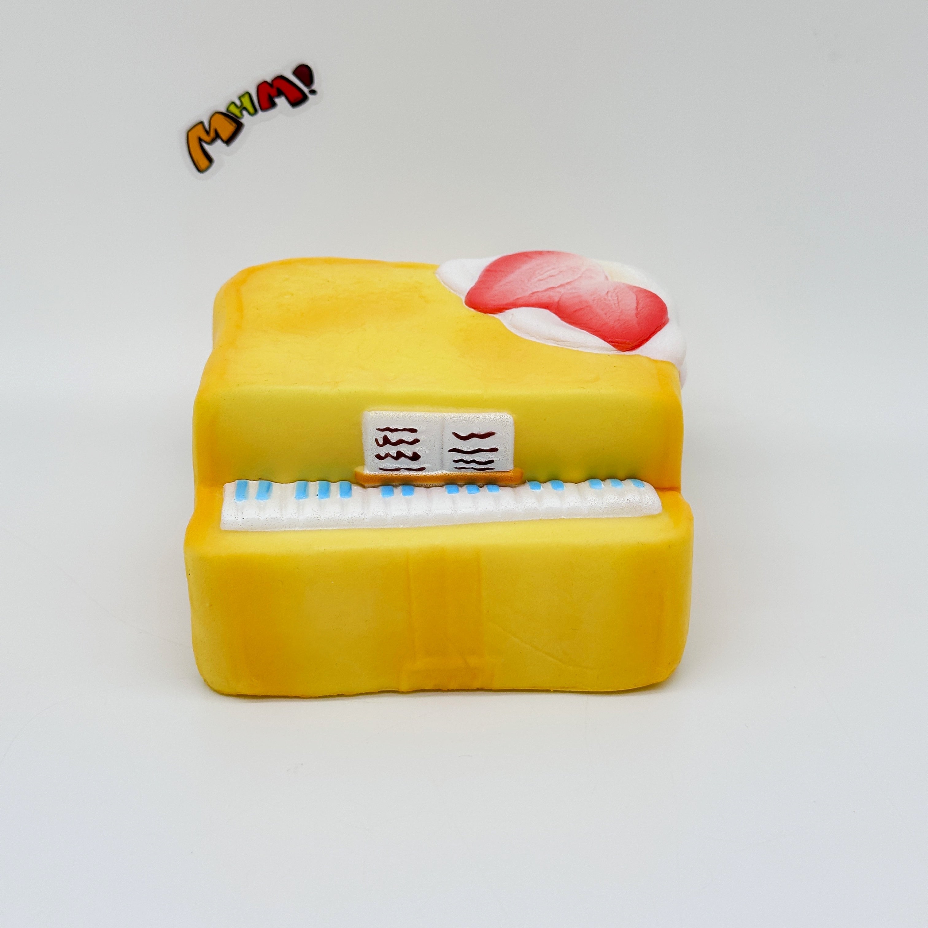 Cute Piano Bread Stress Relief Squishy