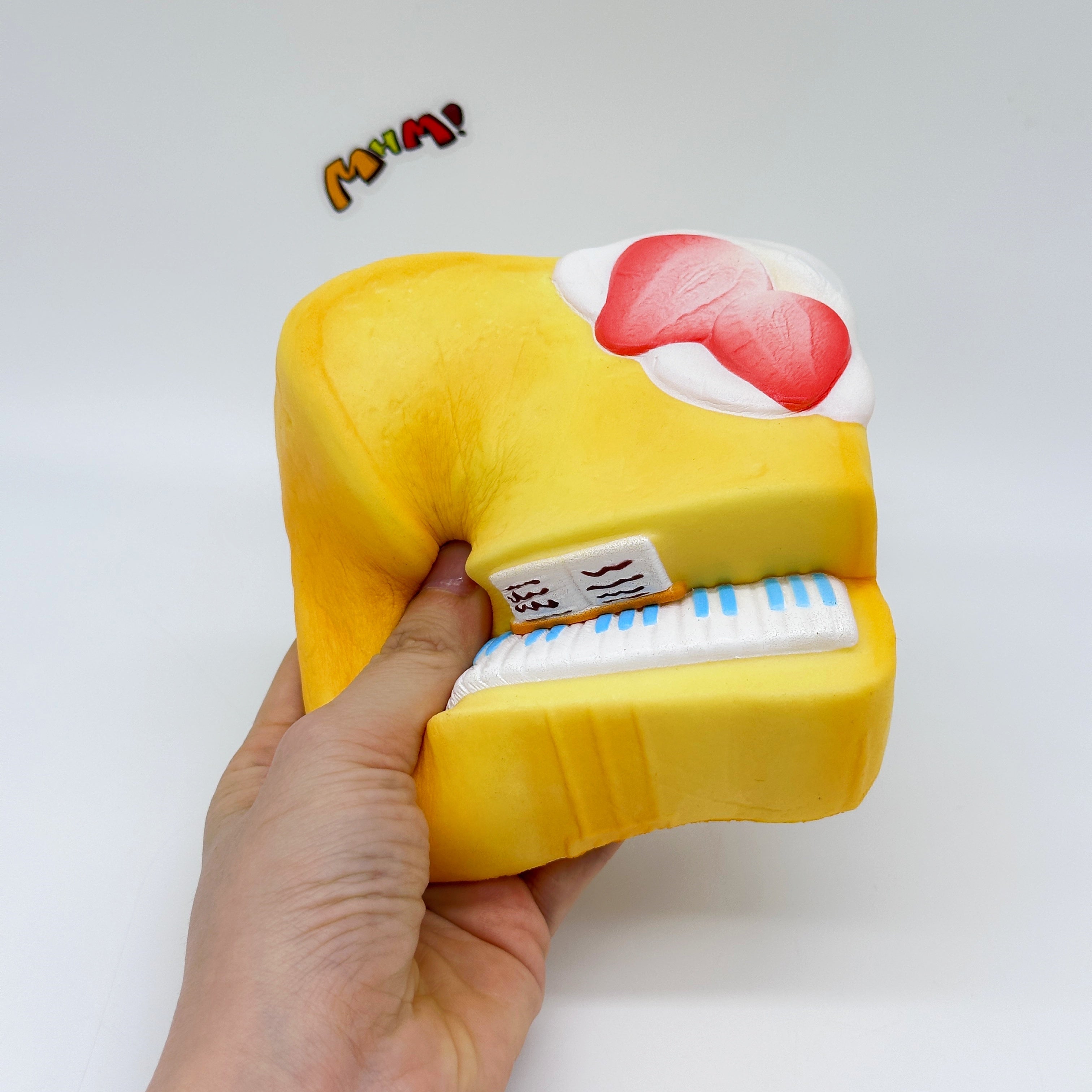 Cute Piano Bread Stress Relief Squishy