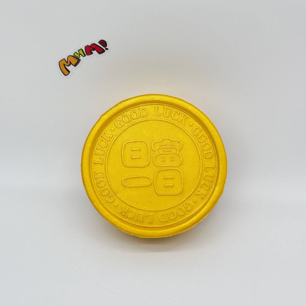 Kawaii Lucky Cat Gold Coin Squishy: Bring Home the Good Luck