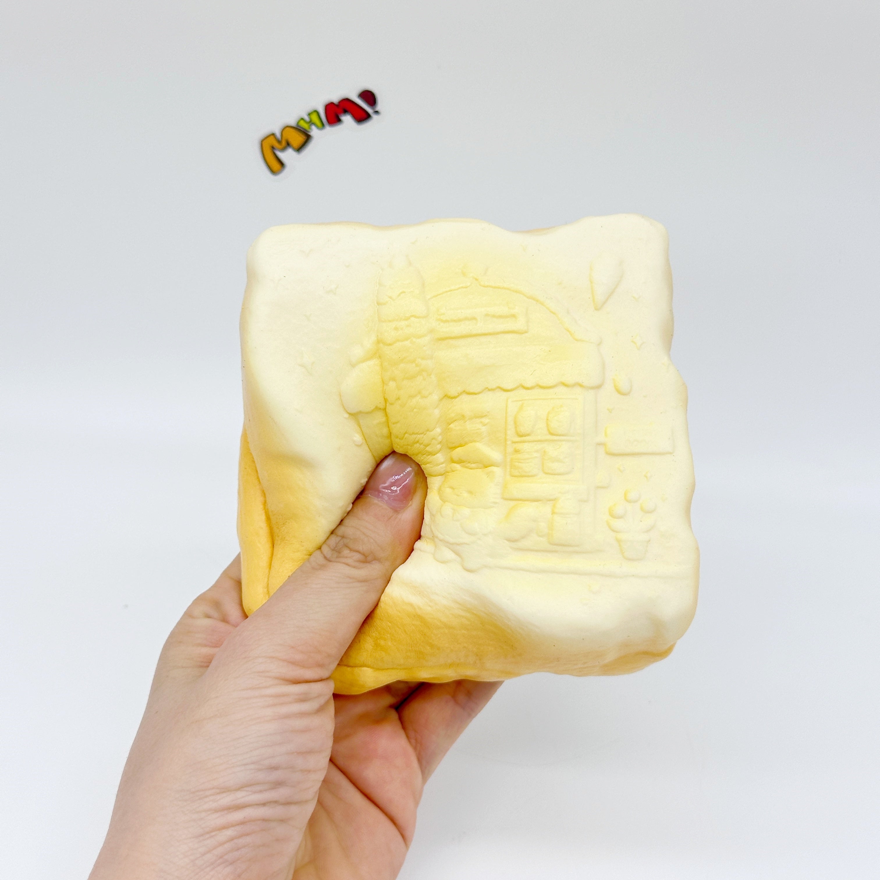Slow Rise Cute Embossed Toast Squishy – Squeeze Away Stress