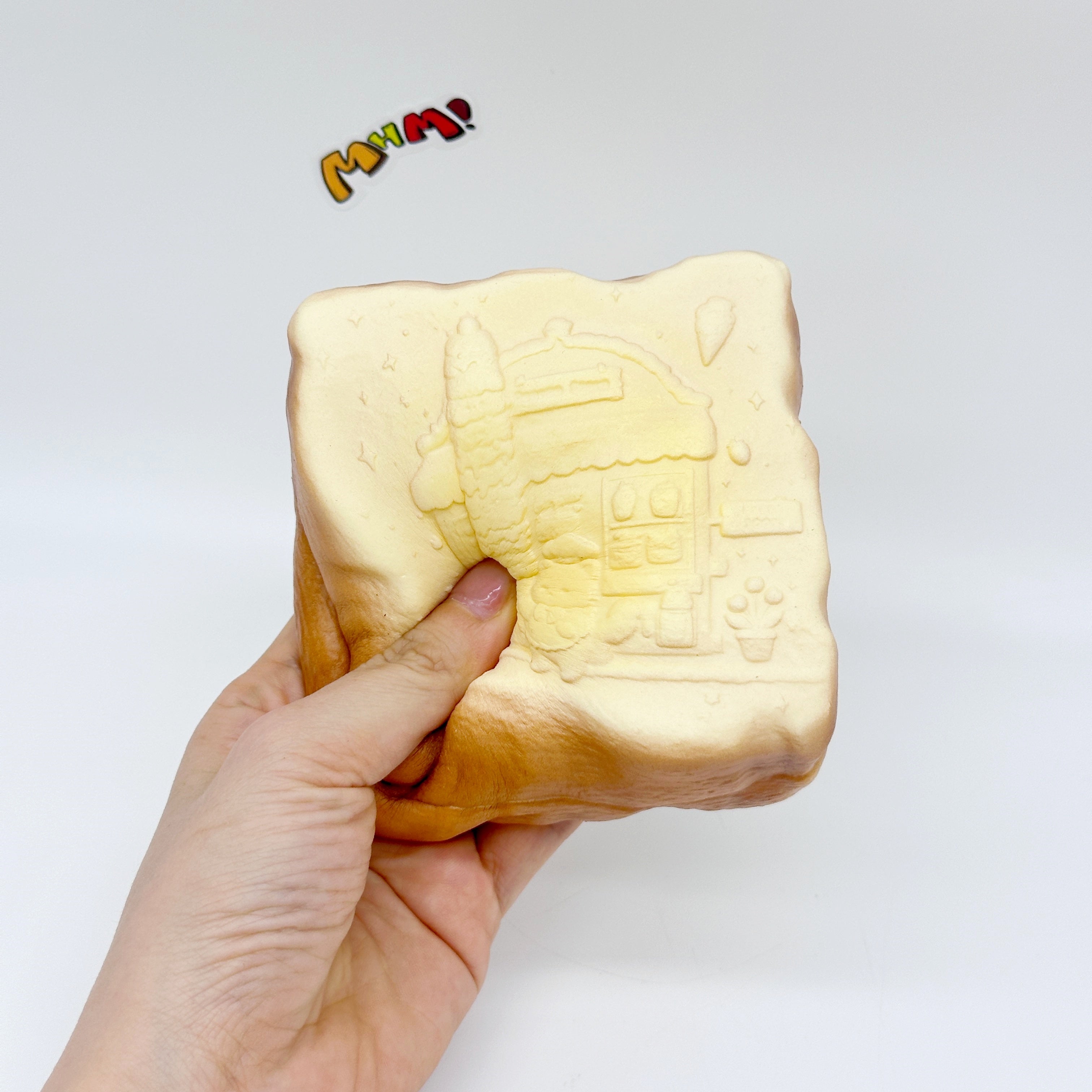 Slow Rise Cute Embossed Toast Squishy – Squeeze Away Stress