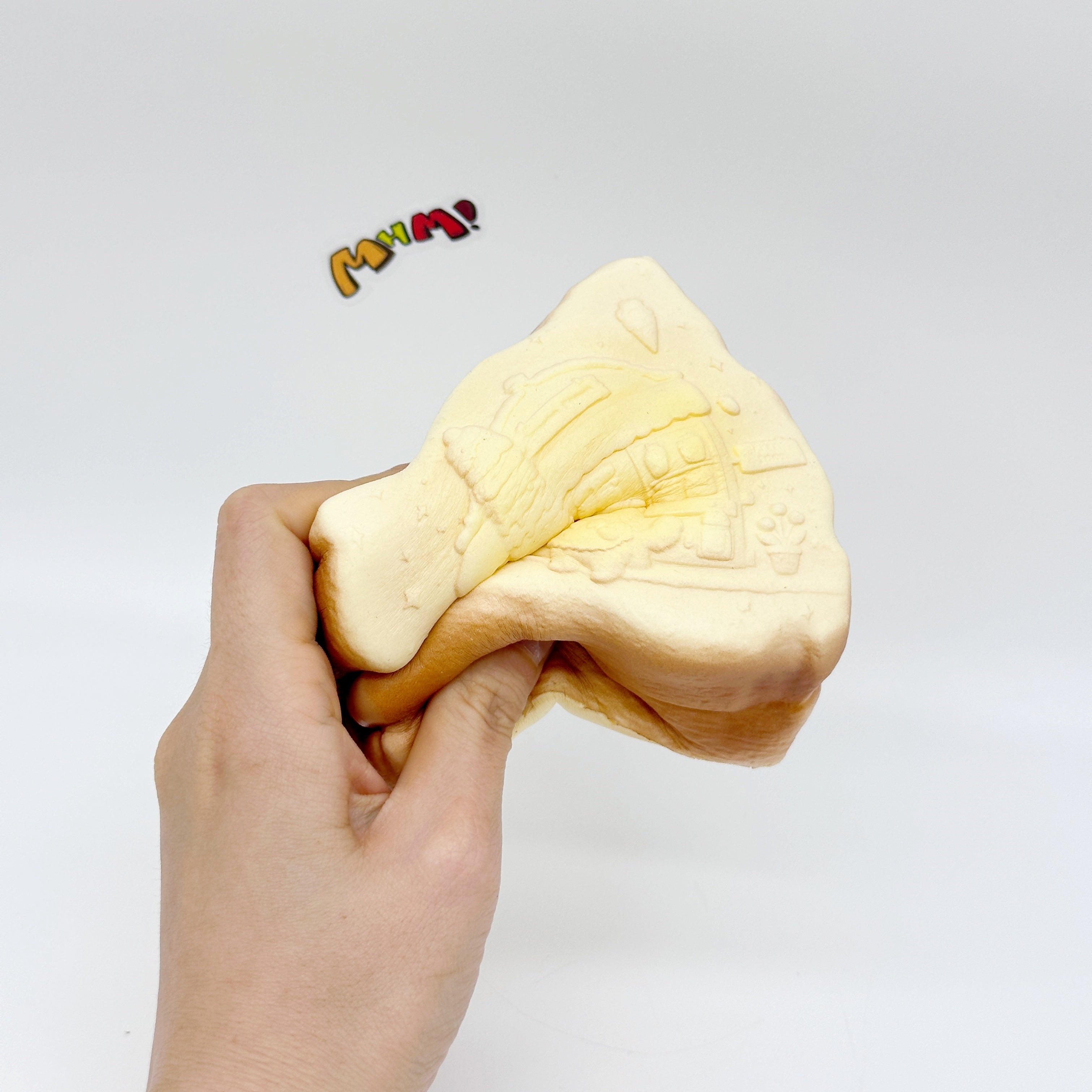 Slow Rise Cute Embossed Toast Squishy – Squeeze Away Stress