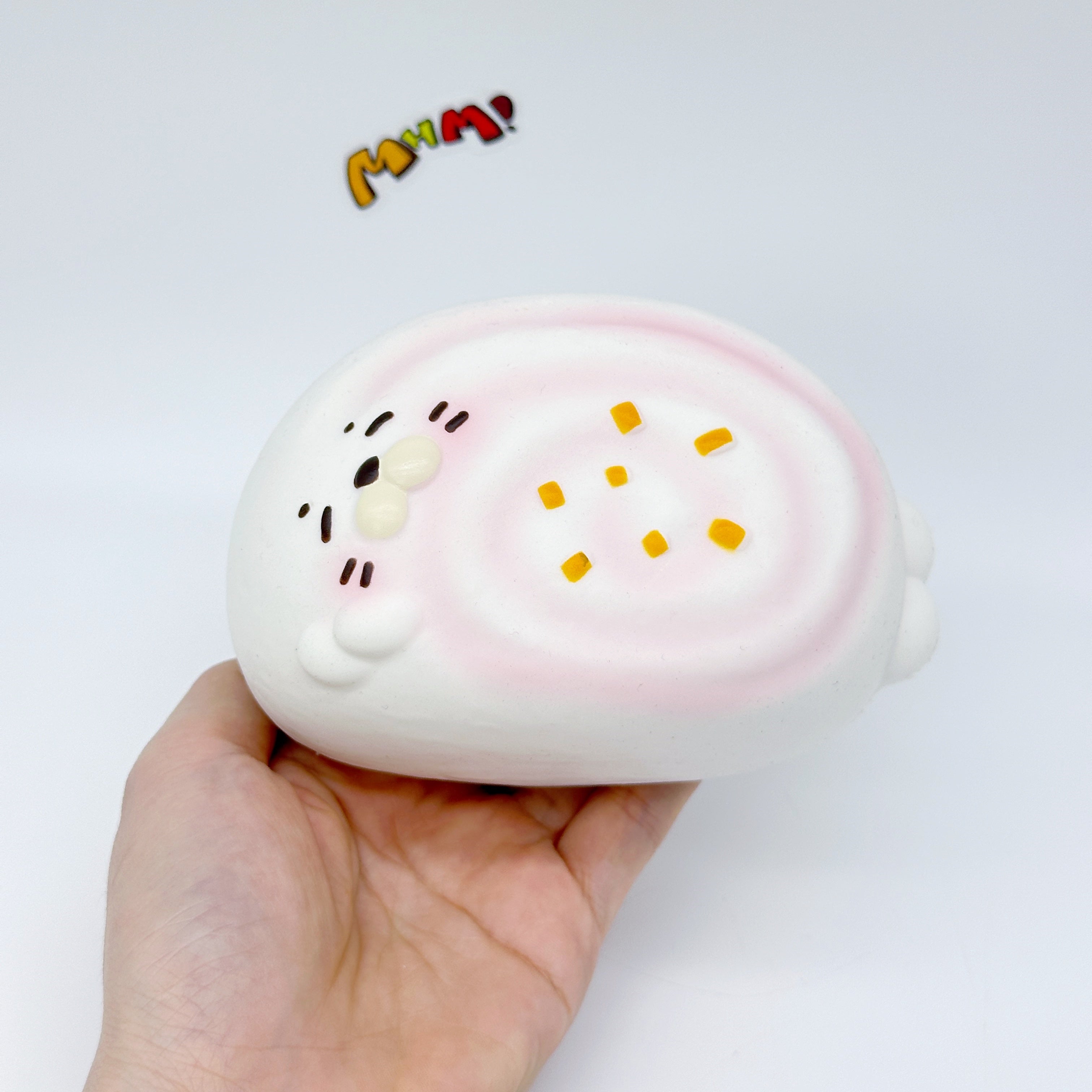 Sleepy Seal Squishy | Cute Pink Swirl Cream Slow Rising Stress Relief Toy 🧁