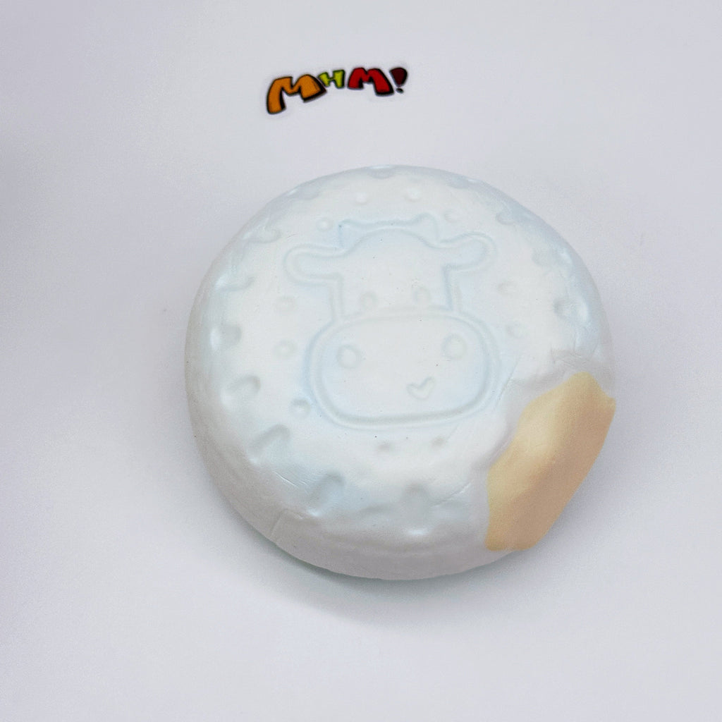 🐮 Milk Cookie Squishy | Cute Cow Print Milk Biscuit Slow Rising Stress Relief Toy 🧈