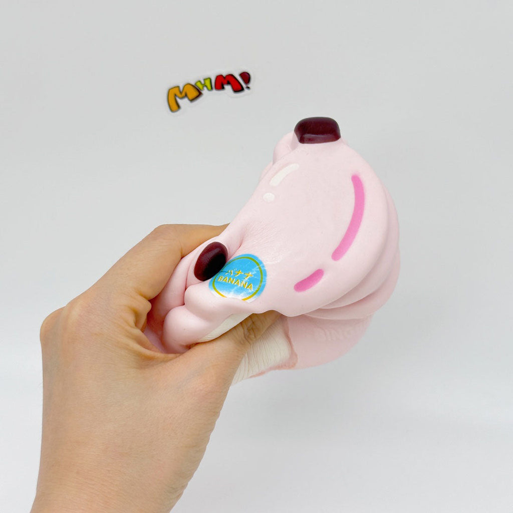 Pink Banana Slow Rise Squishy Toy