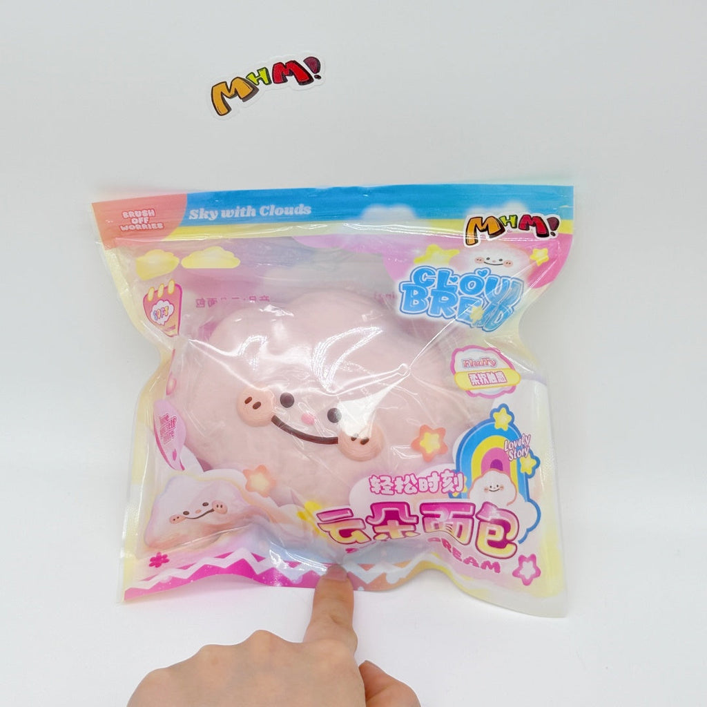 Slow Rise Cute Cloud Bread – Squeeze Away Stress with a Smile!