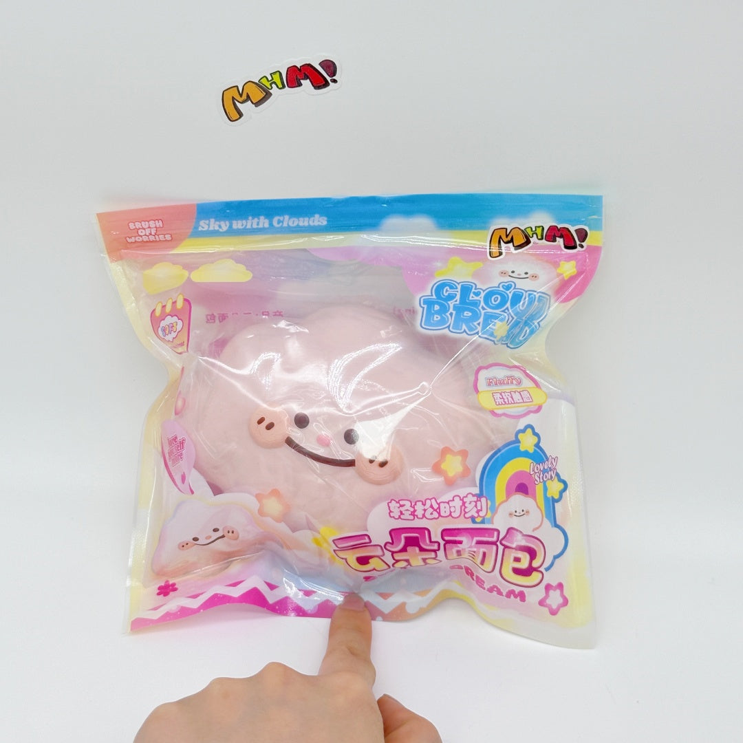 Slow Rise Cute Cloud Bread – Squeeze Away Stress with a Smile!