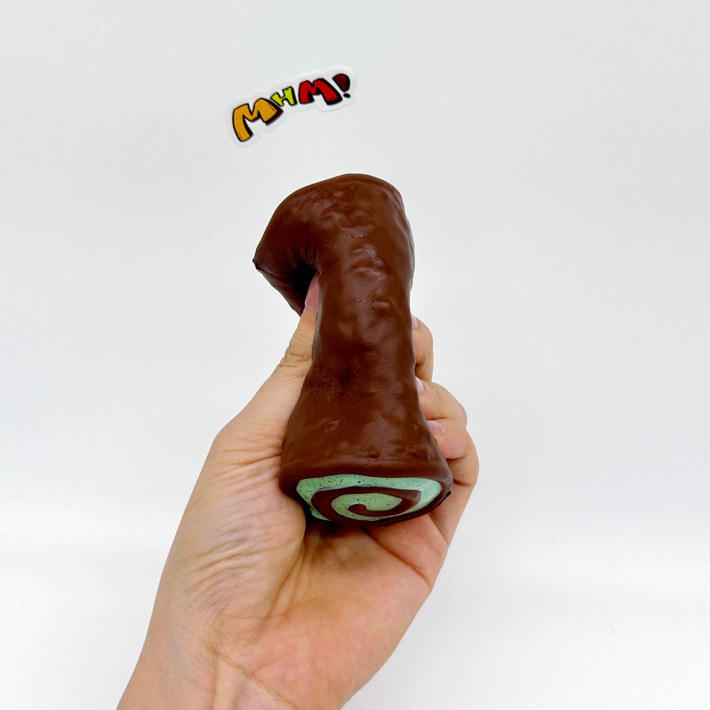 Mint Chocolate Roll Slow Rise Squishy Toy