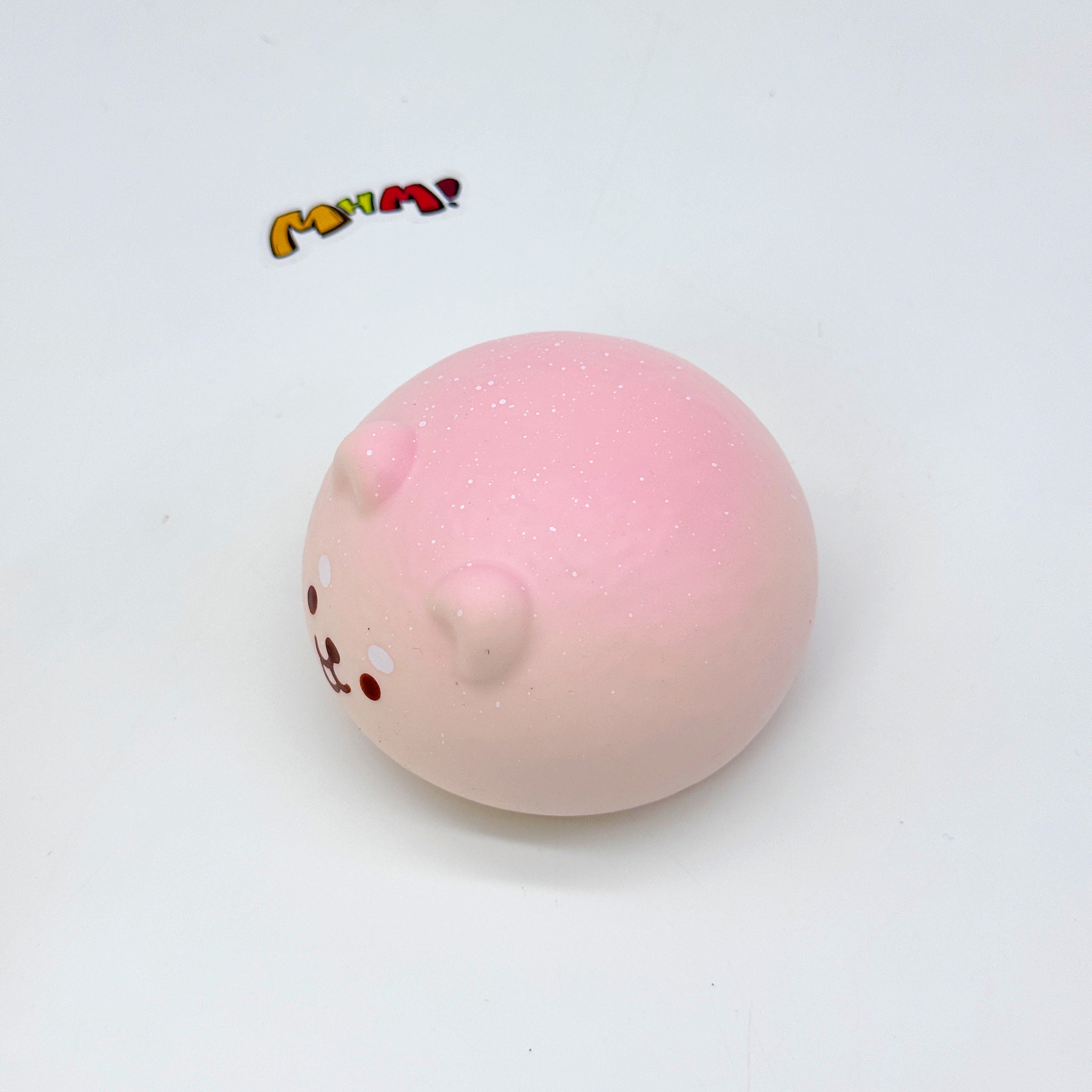 Pink Shiba Inu Steamed Bun Squishy Toy