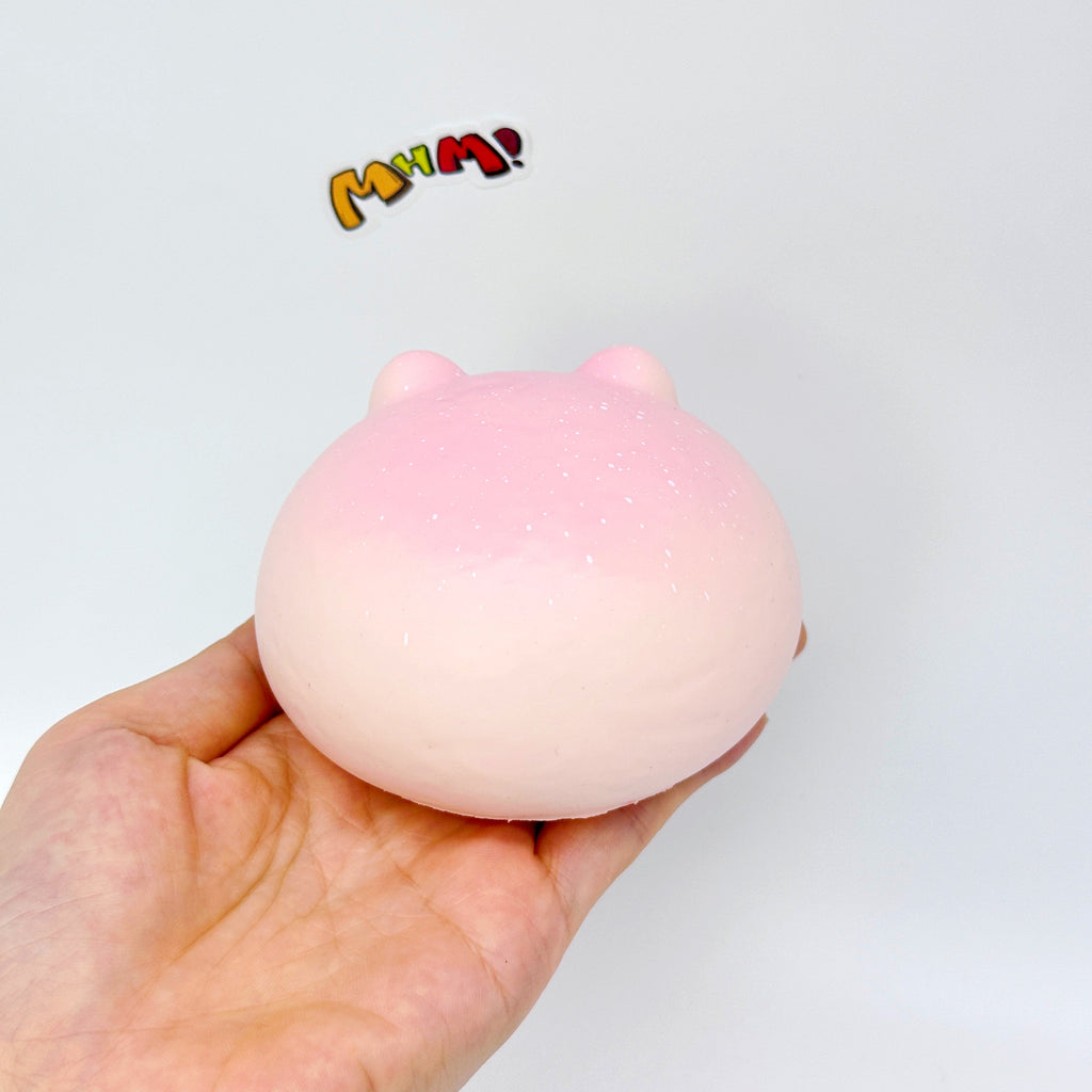 Pink Shiba Inu Steamed Bun Squishy Toy