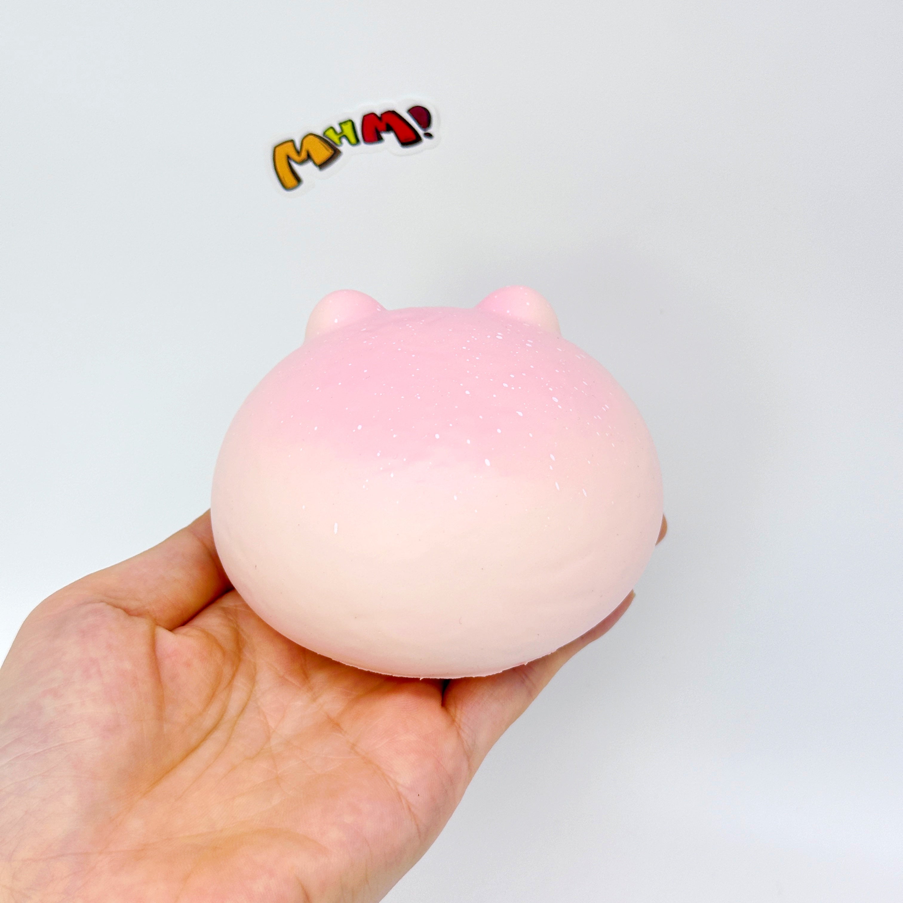 Pink Shiba Inu Steamed Bun Squishy Toy