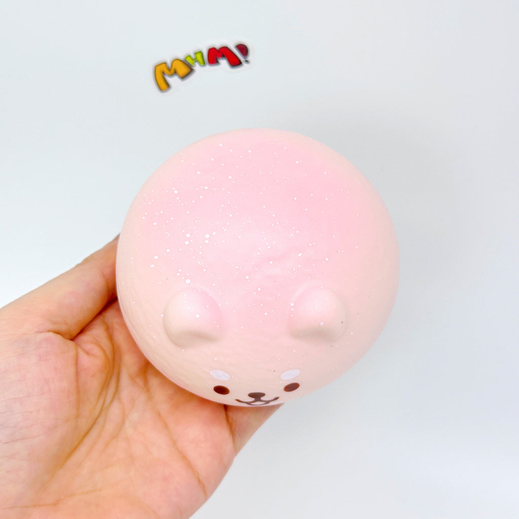 Pink Shiba Inu Steamed Bun Squishy Toy