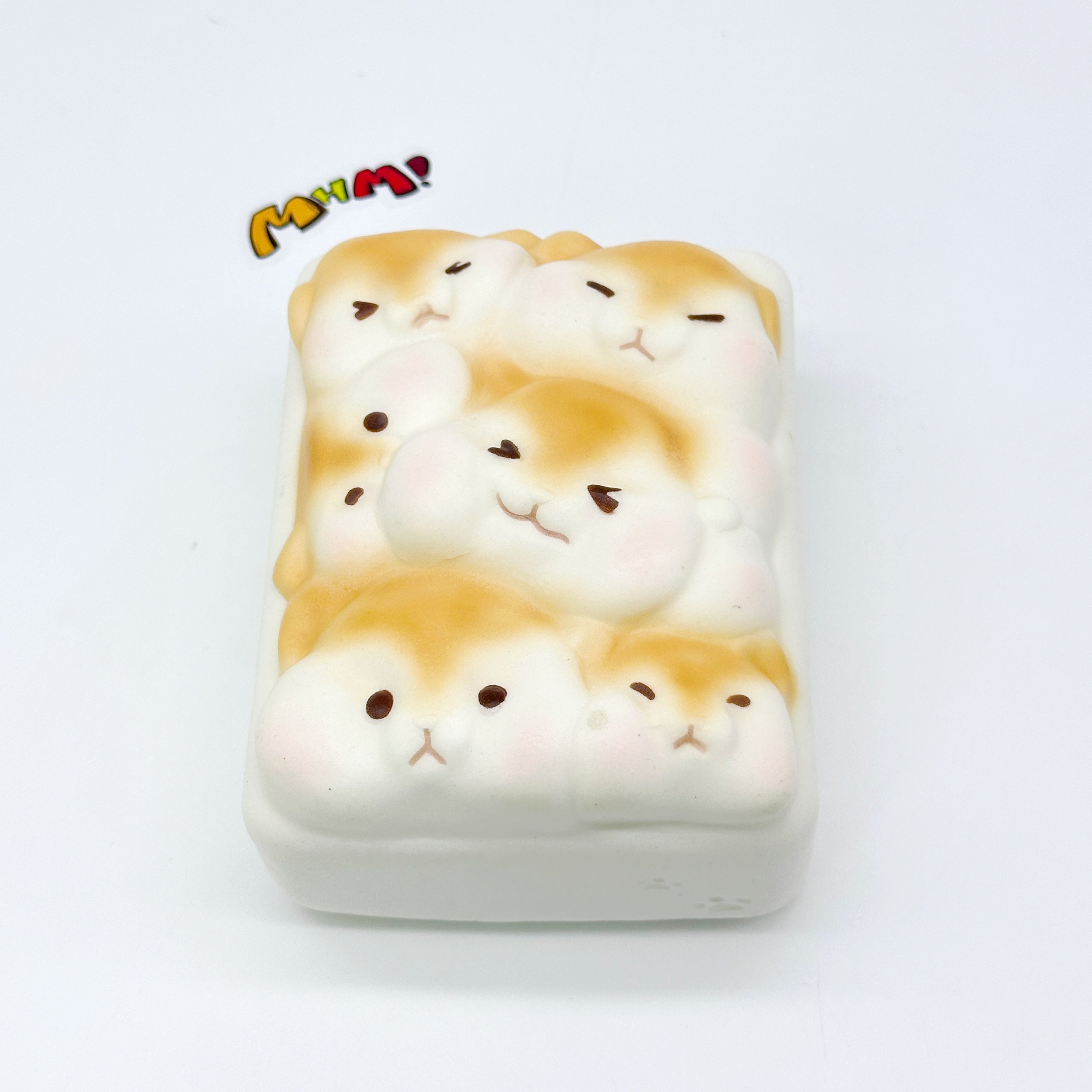 3D Hamster Toast Slow Rise Squishy