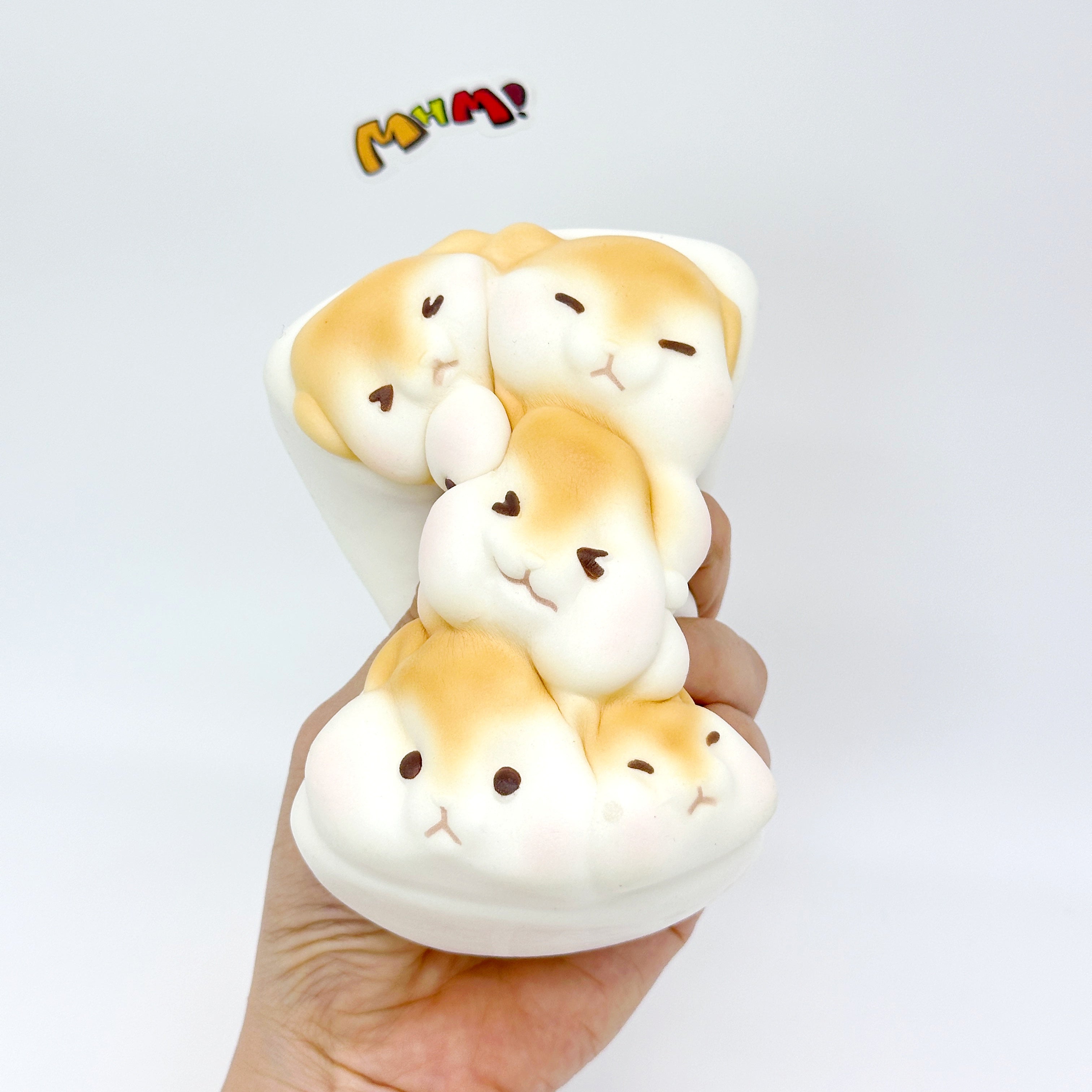 3D Hamster Toast Slow Rise Squishy