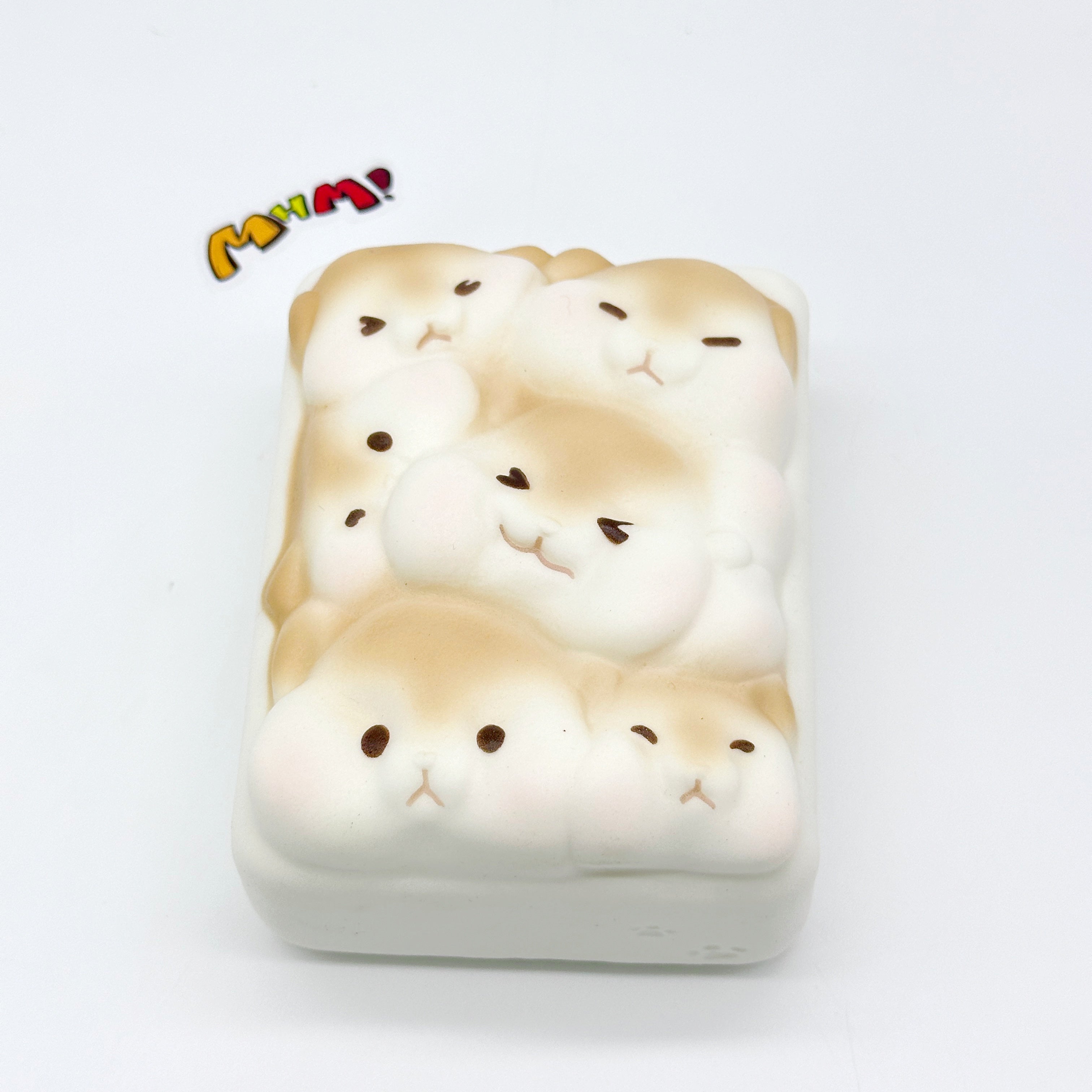 3D Hamster Toast Slow Rise Squishy