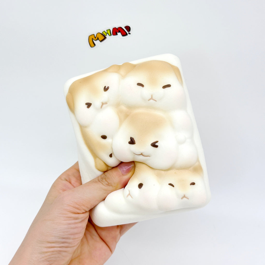 3D Hamster Toast Slow Rise Squishy