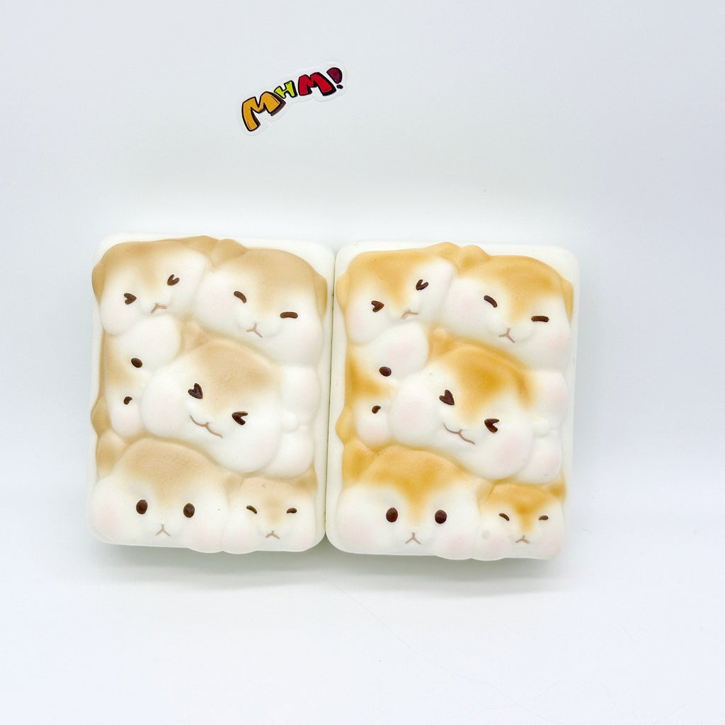 3D Hamster Toast Slow Rise Squishy