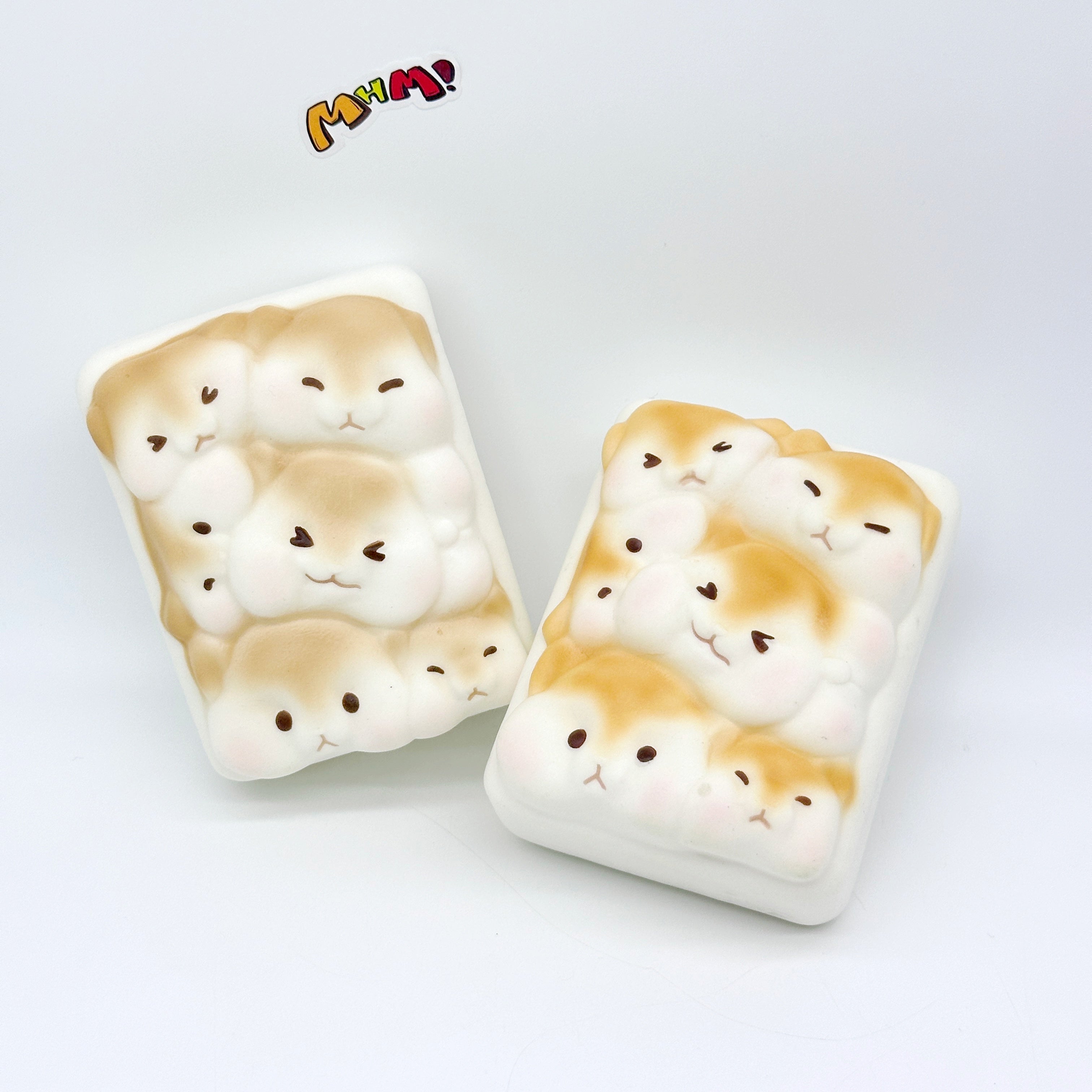 3D Hamster Toast Slow Rise Squishy