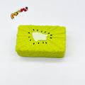 🥝🍓🍍🍈 Fruit Toast Squishy - 4 Styles Kiwi/Strawberry/Pineapple/Honeydew Slow Rising Squeeze Toy | Cute Food Stress Relief Toy